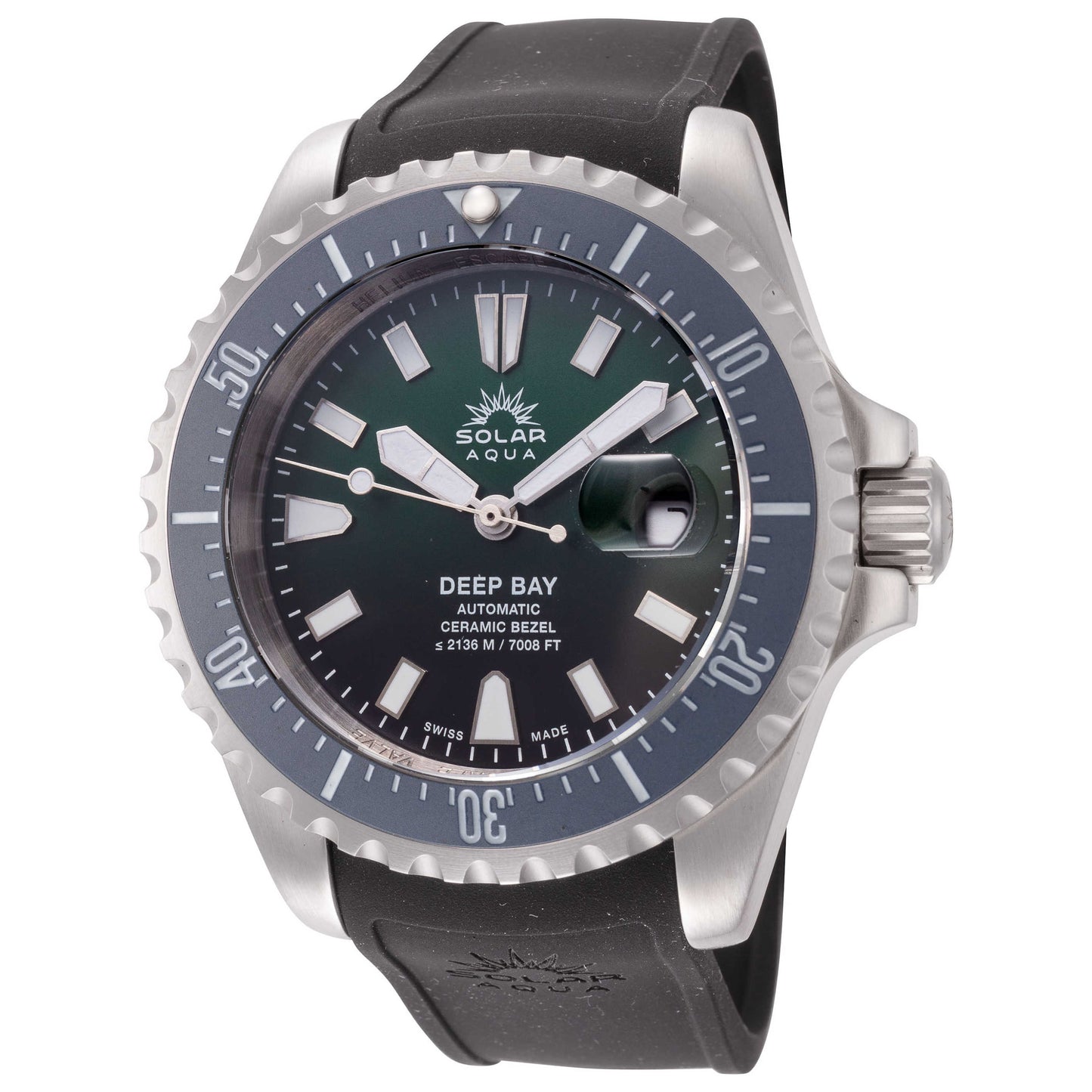 Front view of Solar Aqua Deep Bay Men's Automatic Watch SA0030.0023-1