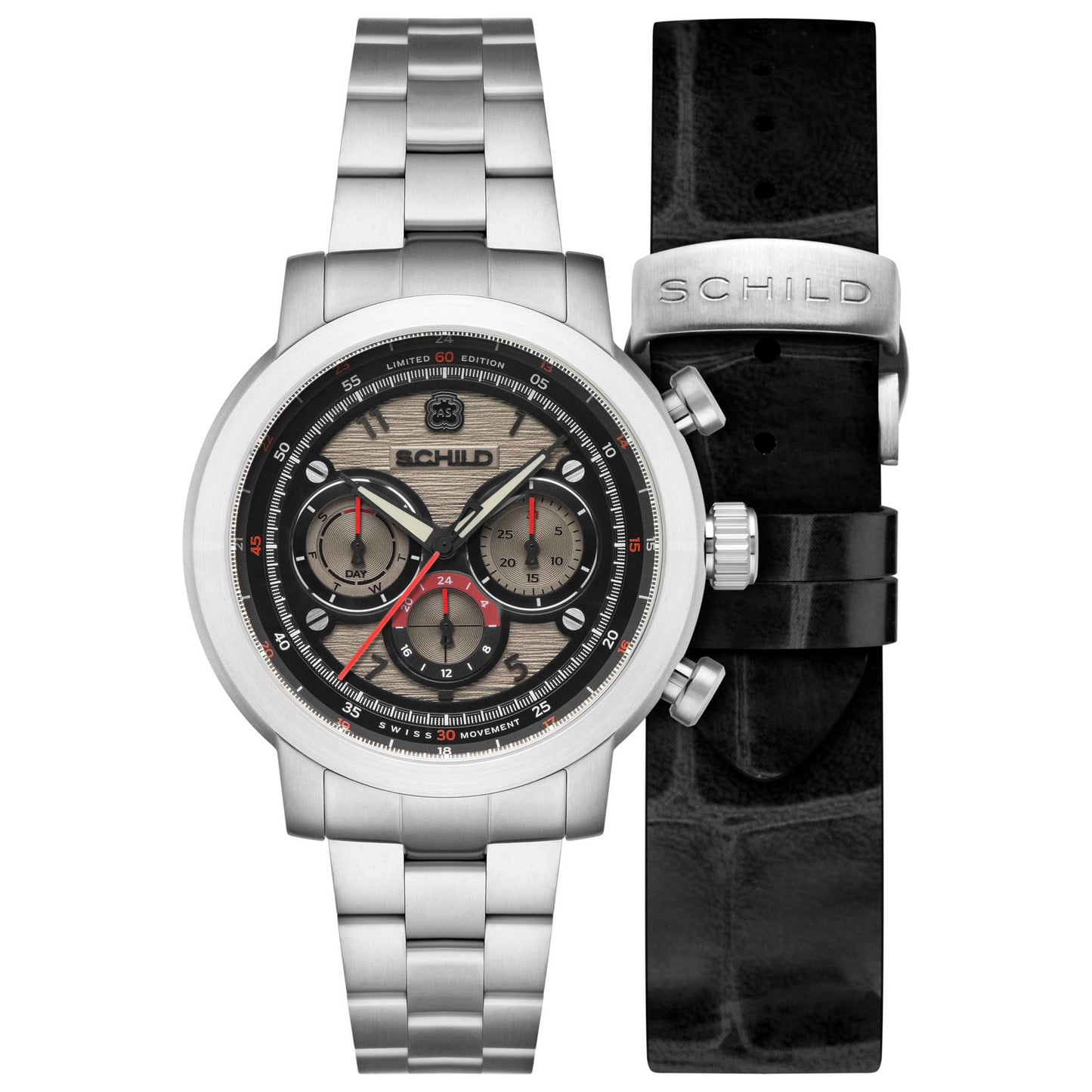 Front view of Schild Heinrich Men's Quartz Watch SC-1005-11