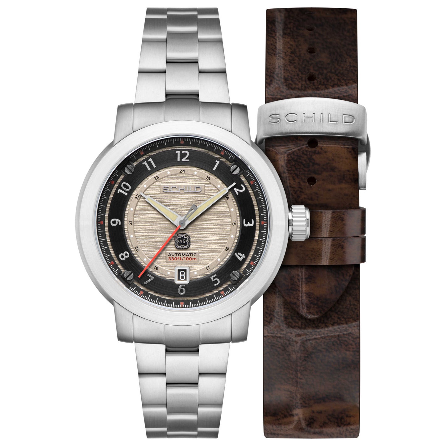 Front view of Schild Heinrich Men's Automatic Watch SC-1014-44