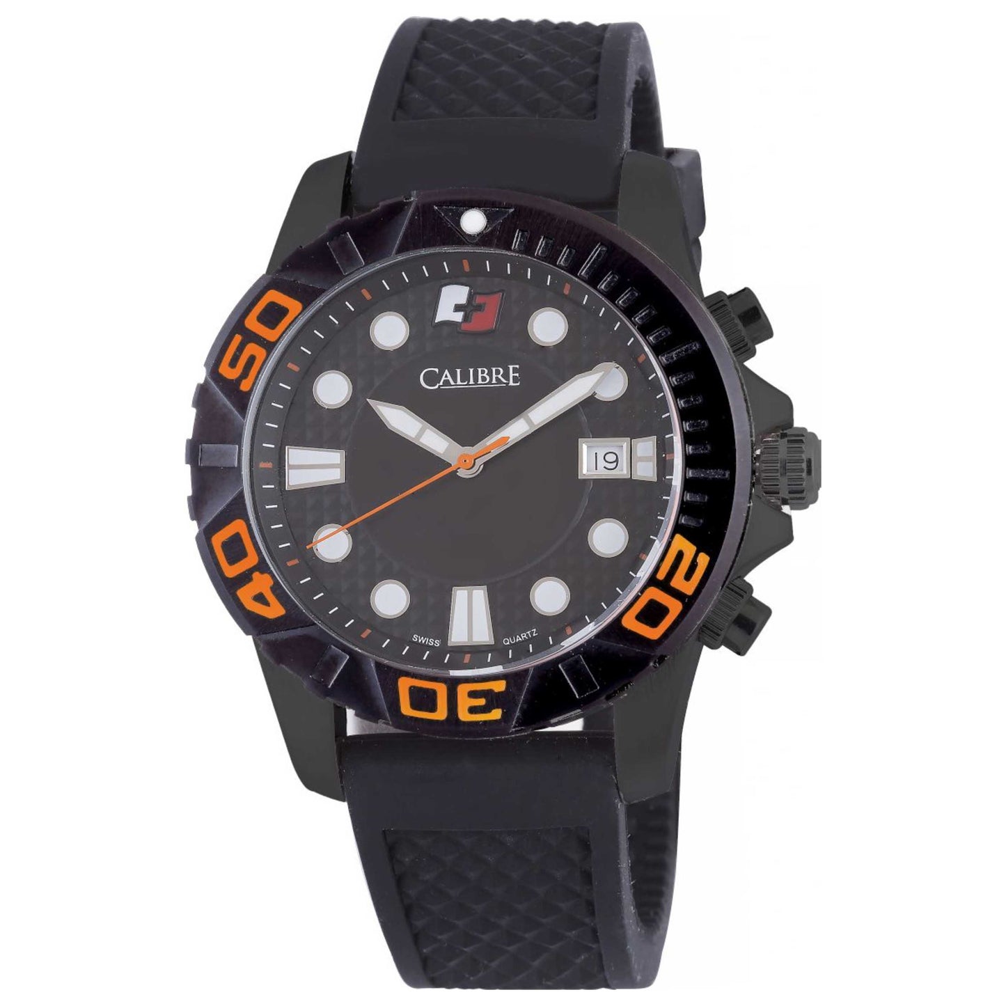 Front view of Calibre Akron Men's Quartz Watch SC-4A1-13-007.79