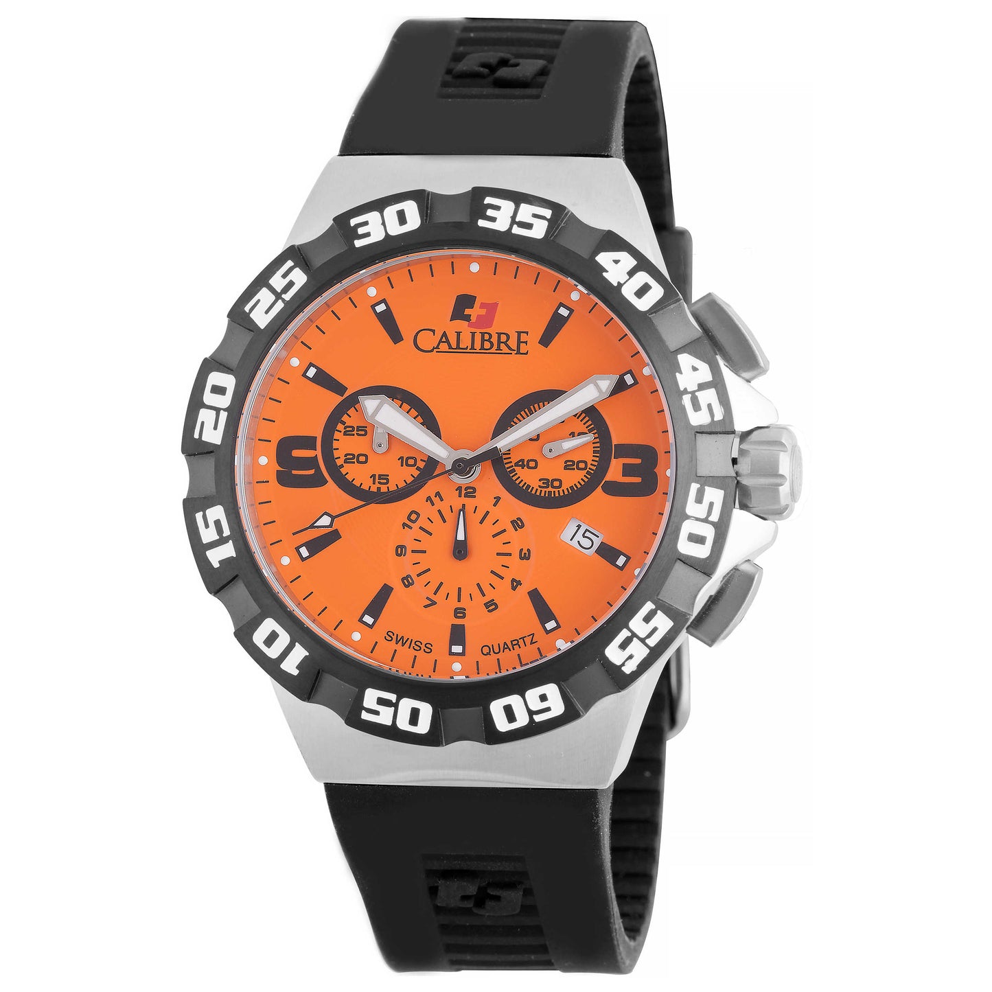 Front view of Calibre Lancer Men's Quartz Watch SC-4L2-04-079