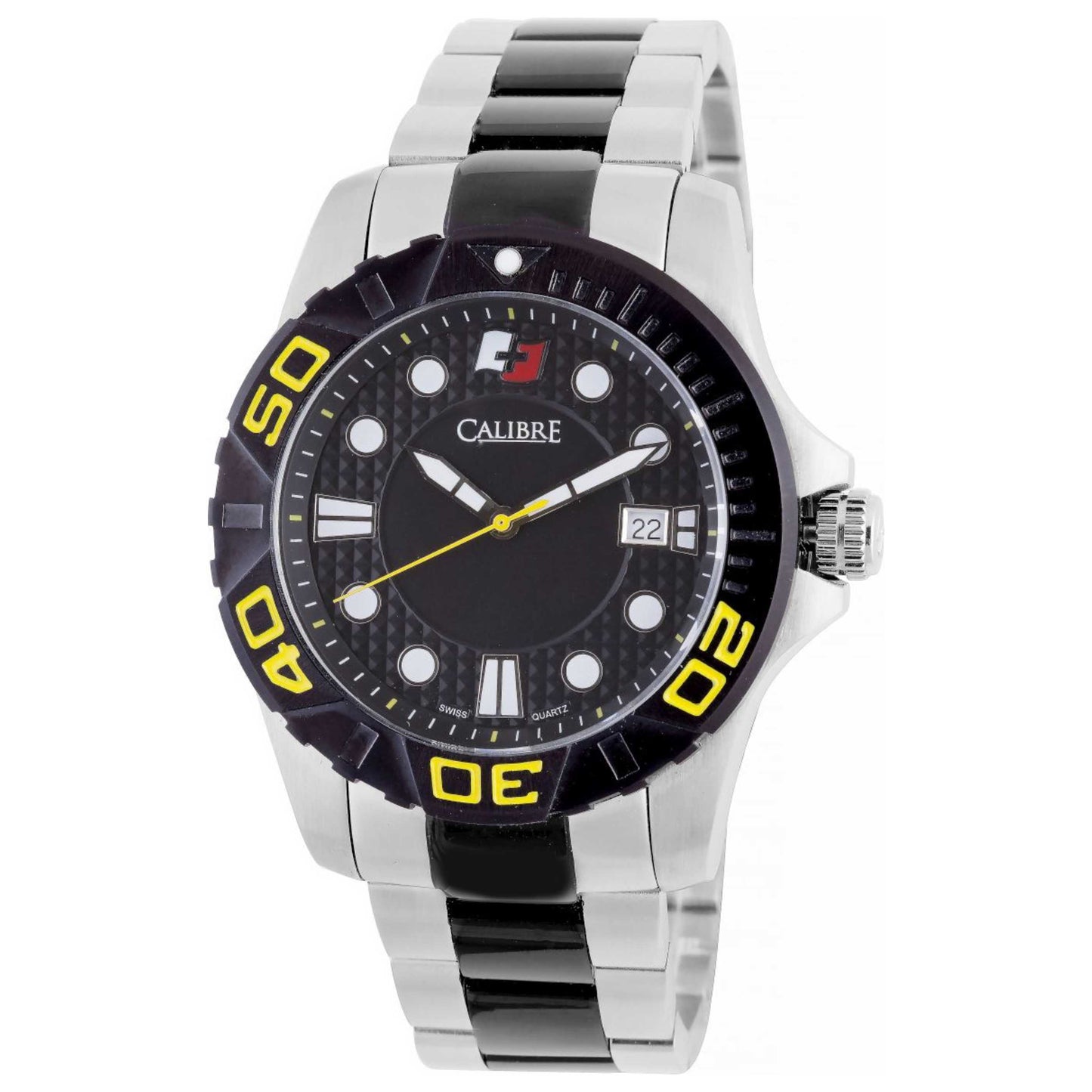 Front view of Calibre Akron Men's Quartz Watch SC-5A1-04-002