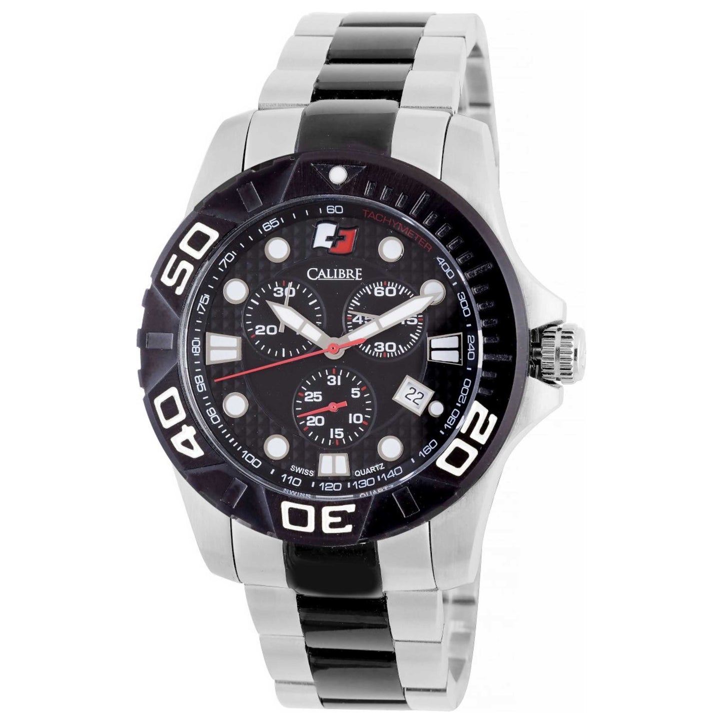 Front view of Calibre Akron Men's Quartz Watch SC-5A2-04-007