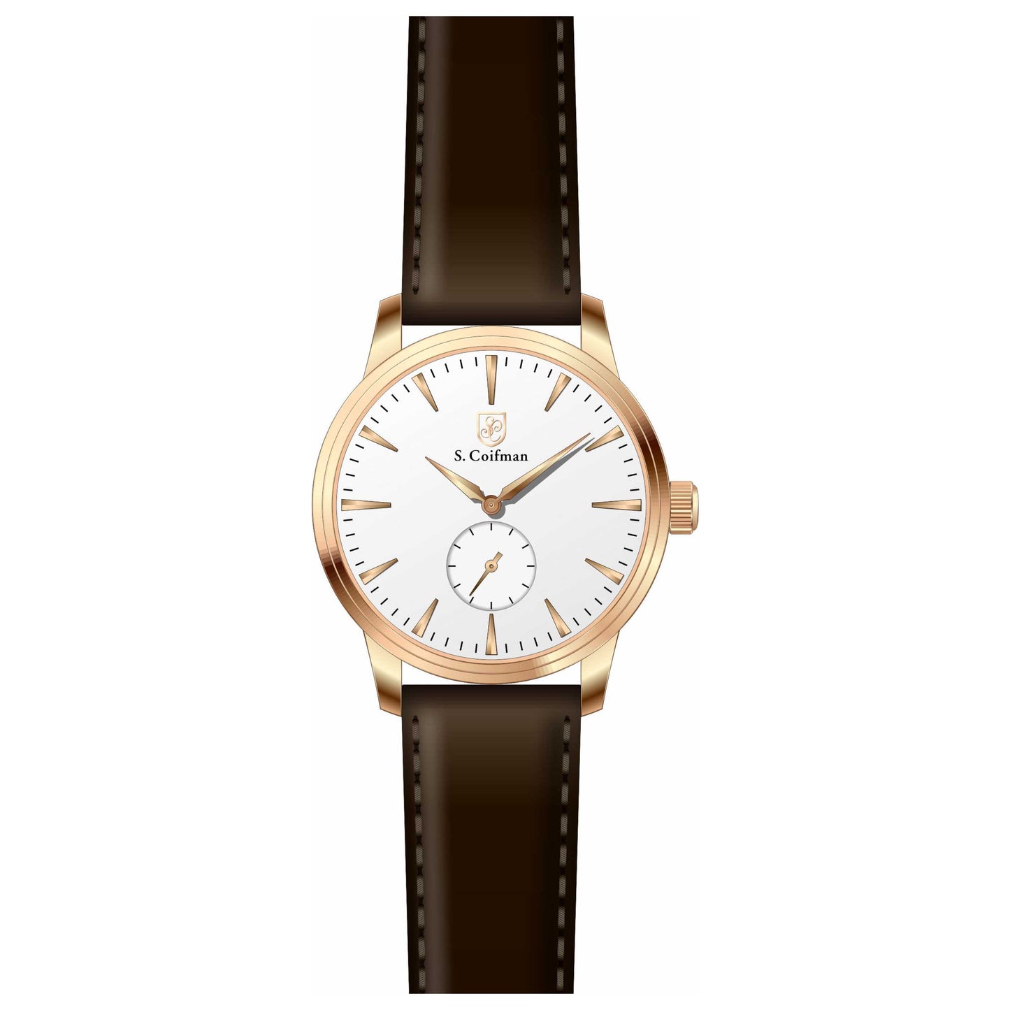 Front view of S. Coifman Classic Men's Quartz Watch SC0516