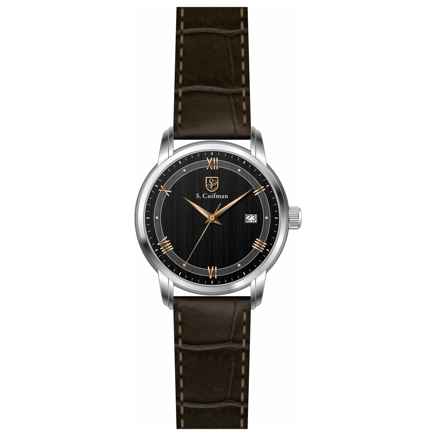 Front view of S. Coifman Classic Men's Quartz Watch SC0537