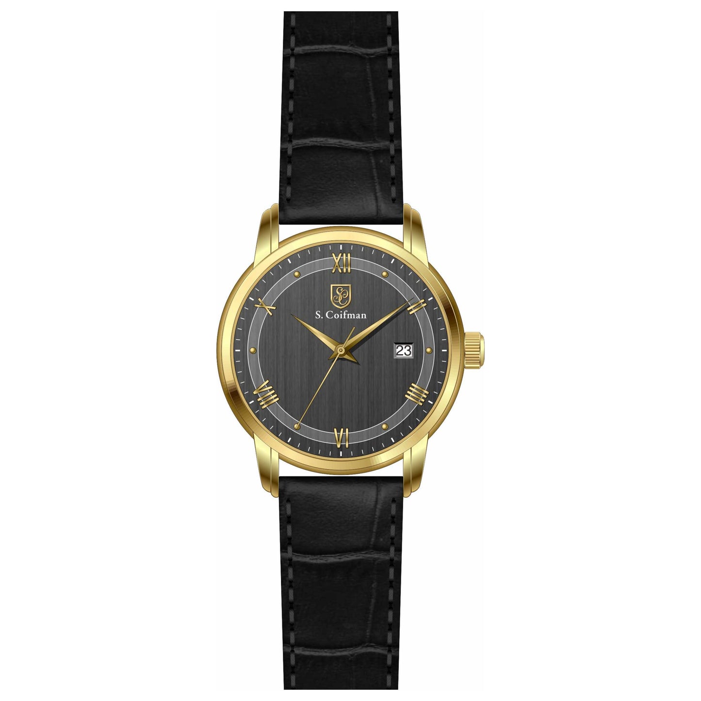 Front view of S. Coifman Classic Men's Quartz Watch SC0539