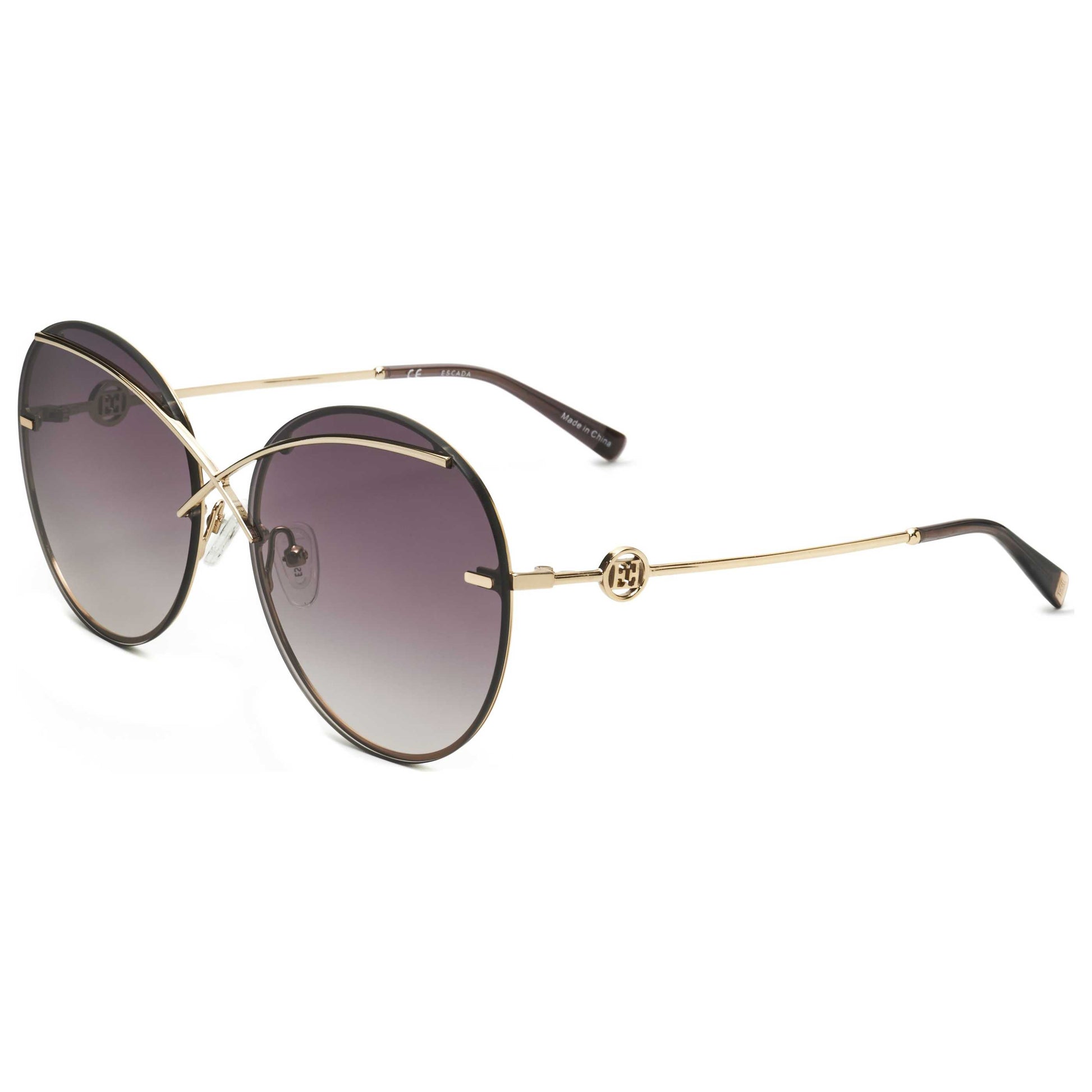 Front view of Escada Women's Sunglasses SESC11F-323M-61