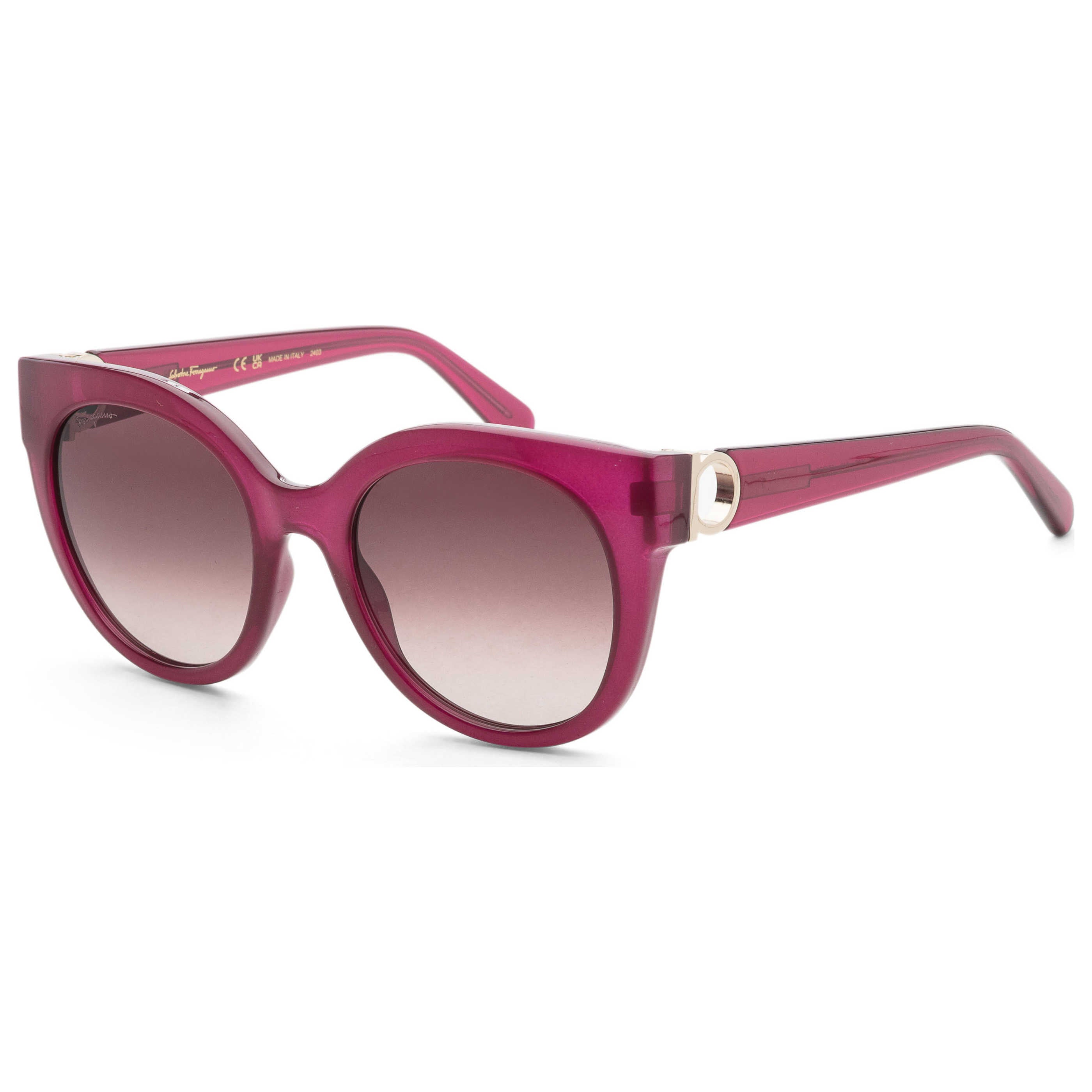 ● FERRAGAMO ● サングラス Opaline Pink / Pink / 55mm Ferragamo Cat Eye Sunglasses SF1103S 663 Opaline Pink 55mm