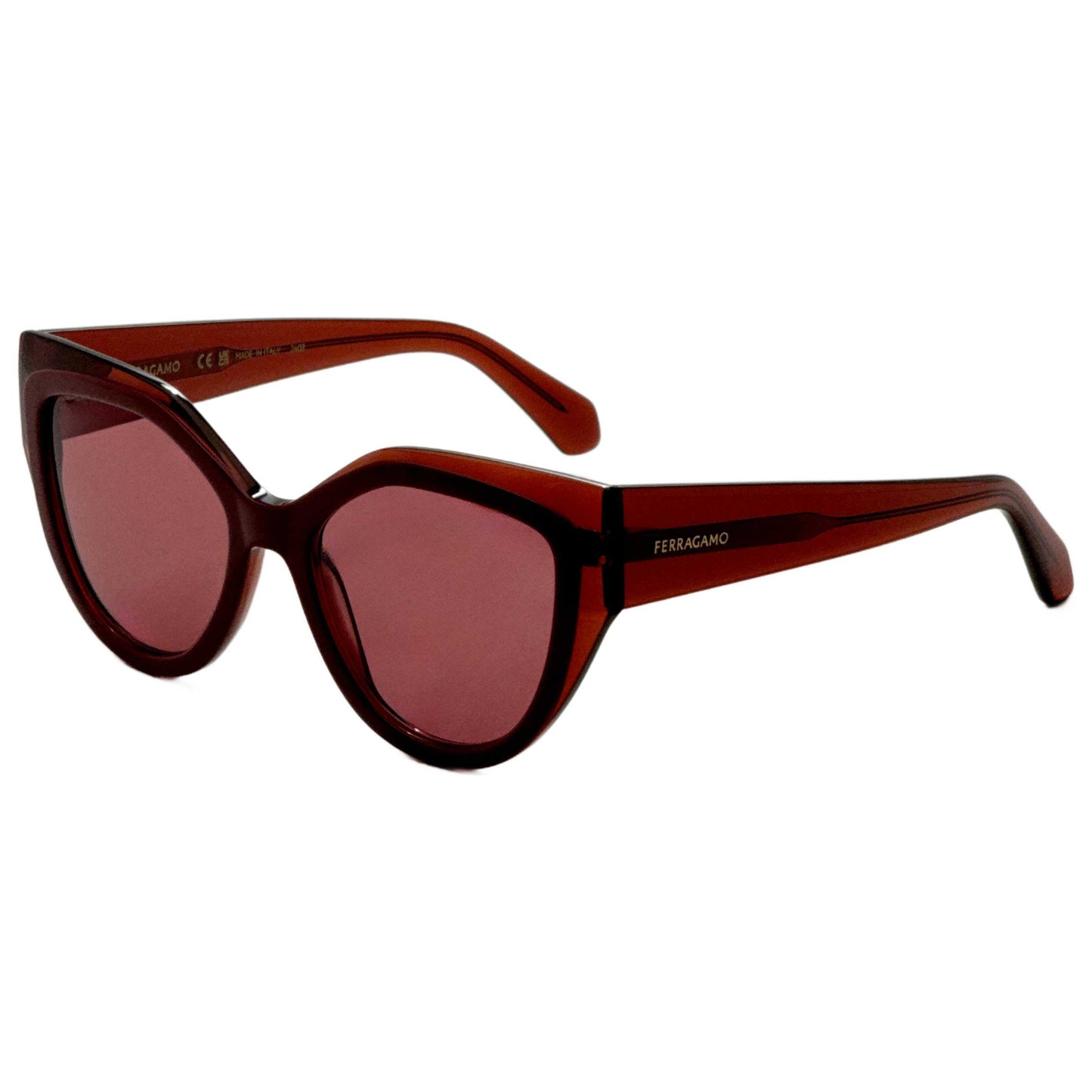 Front view of Ferragamo Women's Sunglasses SF2004S-618-53