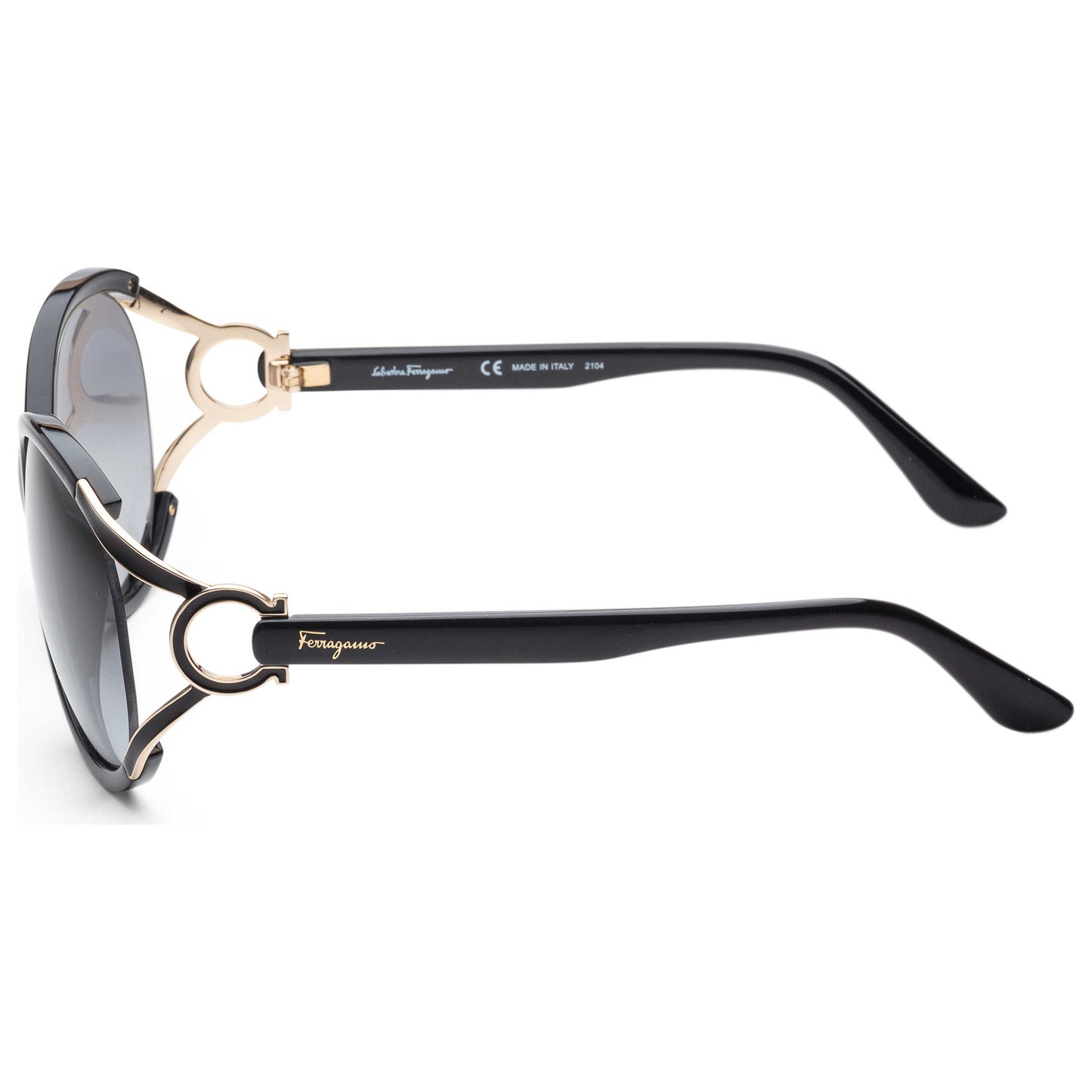 Left view of Ferragamo Fashion Unisex Sunglasses SF600S-001