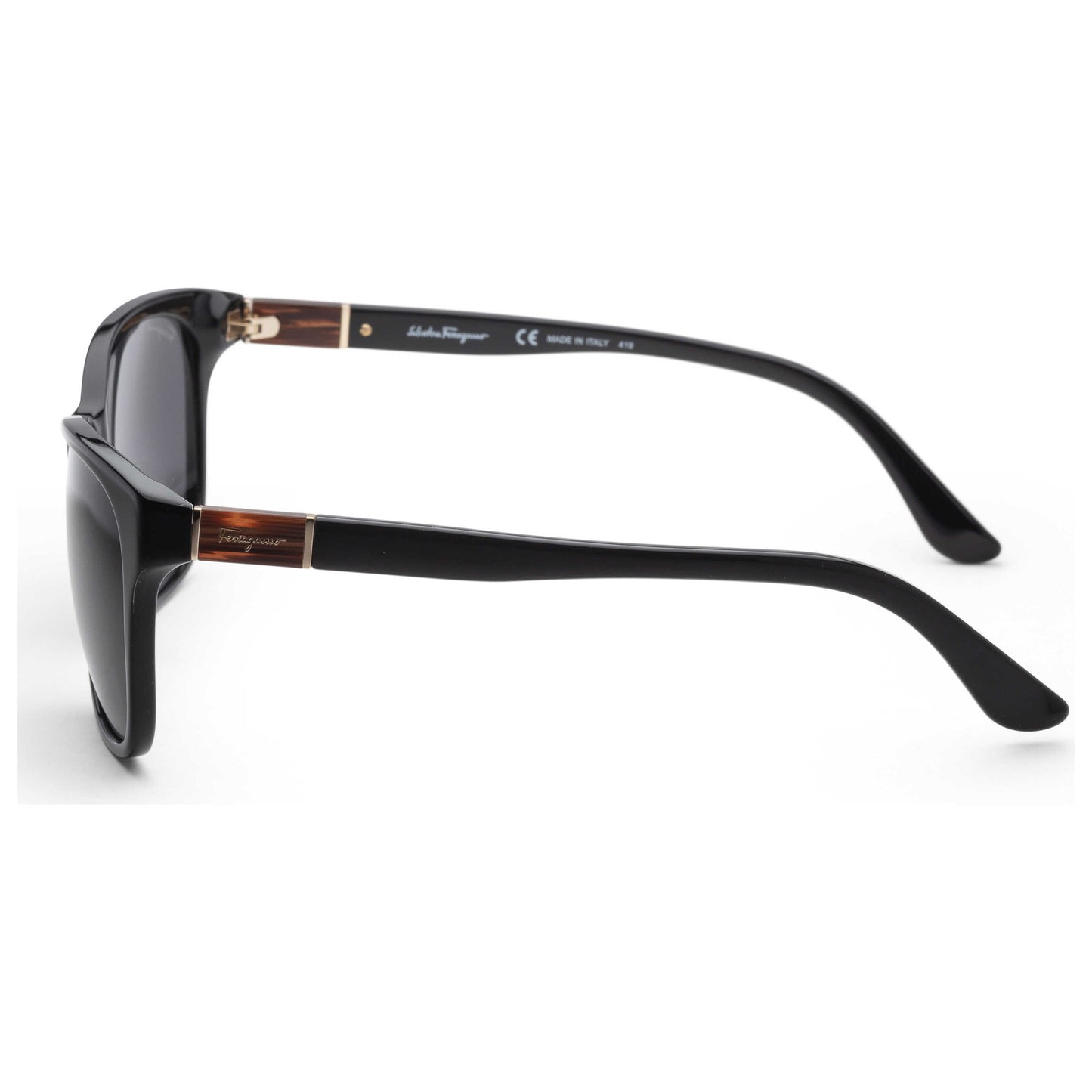 Left view of Ferragamo Fashion Men's Sunglasses SF701SK-001-60