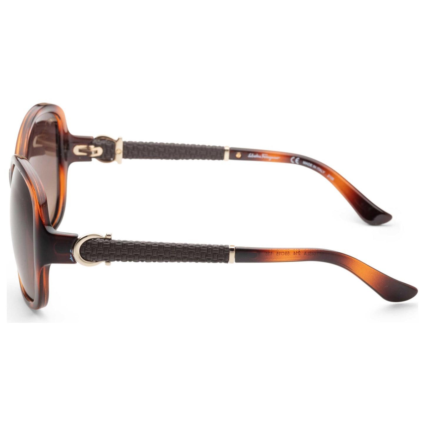 Left view of Ferragamo Women's Sunglasses SF744SLA-214-59