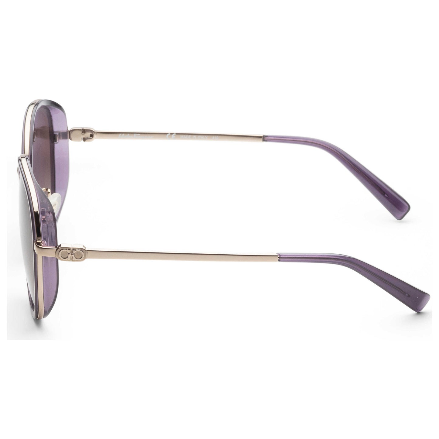 Left view of Ferragamo Fashion Women's Sunglasses SF848SPK-500
