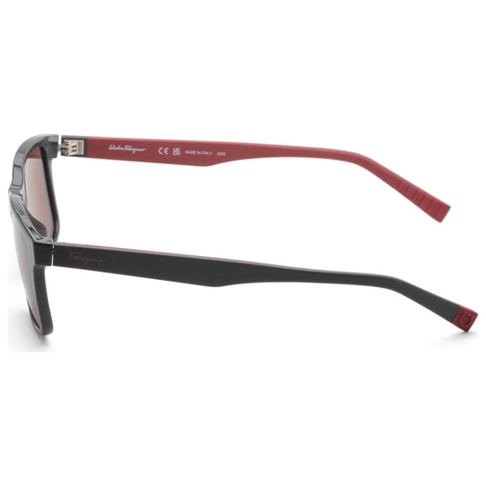 Left view of Ferragamo Men's Sunglasses SF938S-023-57