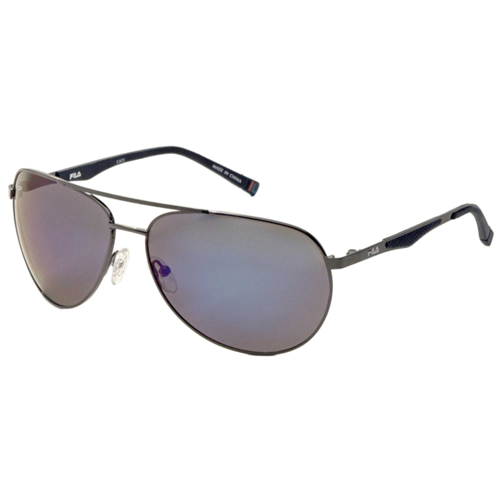 Front view of Fila Unisex Sunglasses SF9487-650GUN