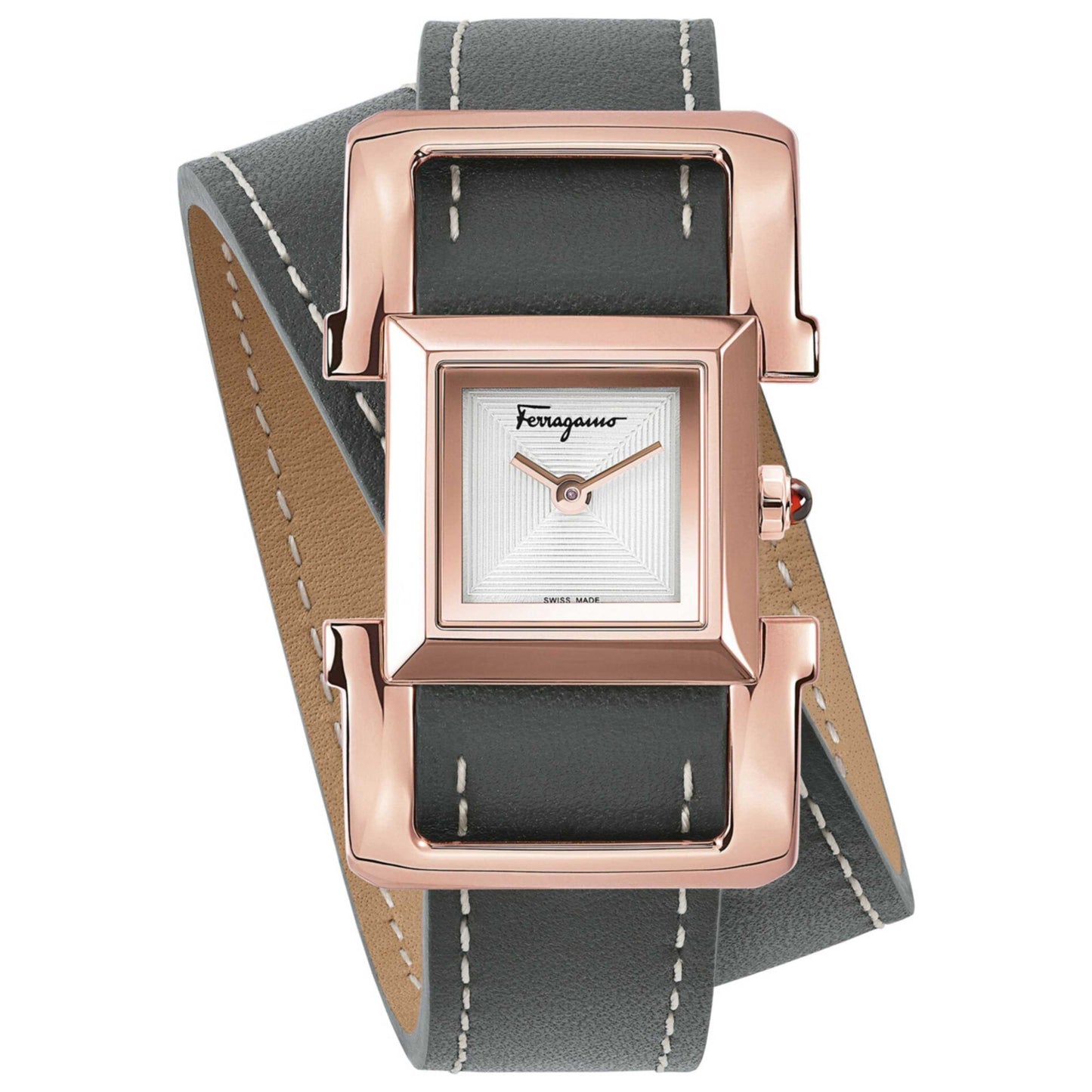 Front view of Ferragamo Ingot Women's Quartz Watch SFMA00221