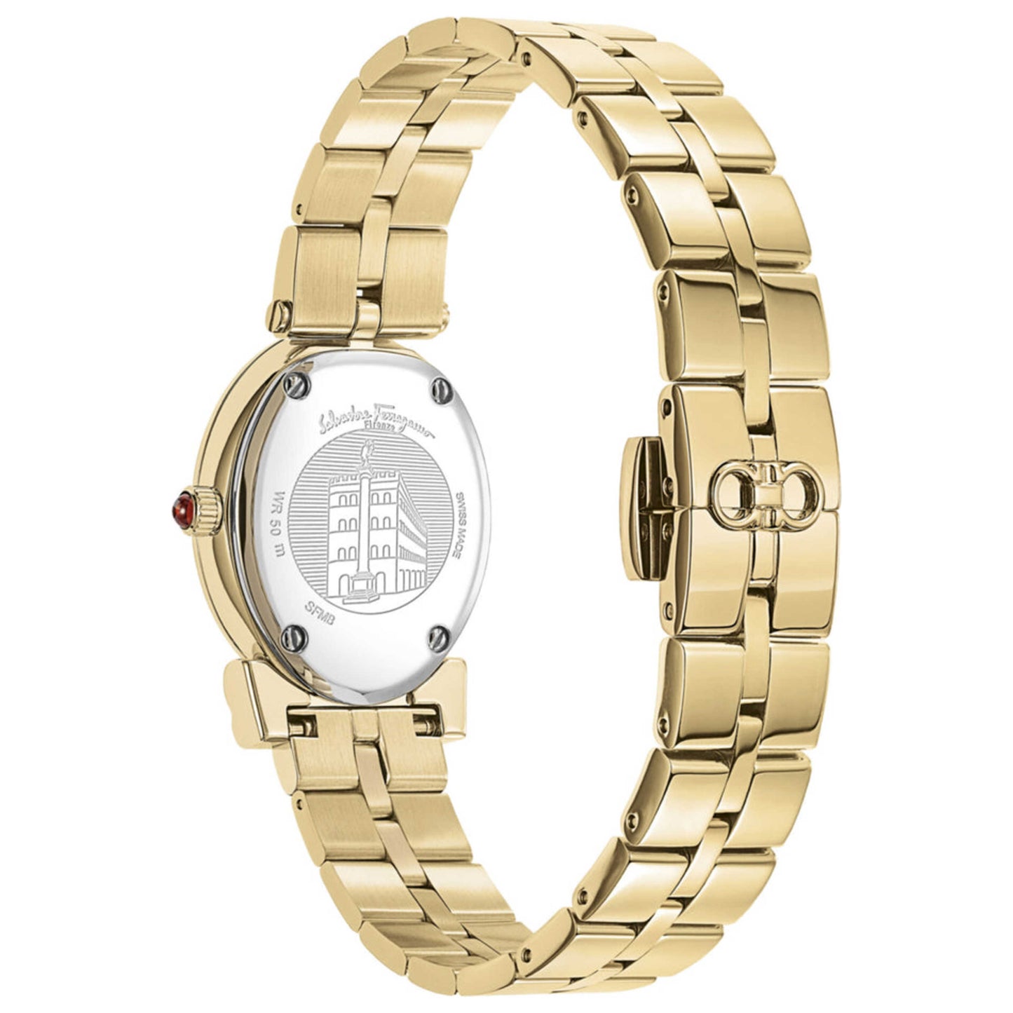 Back view of Ferragamo Miroir Women's Quartz Watch SFMB00521
