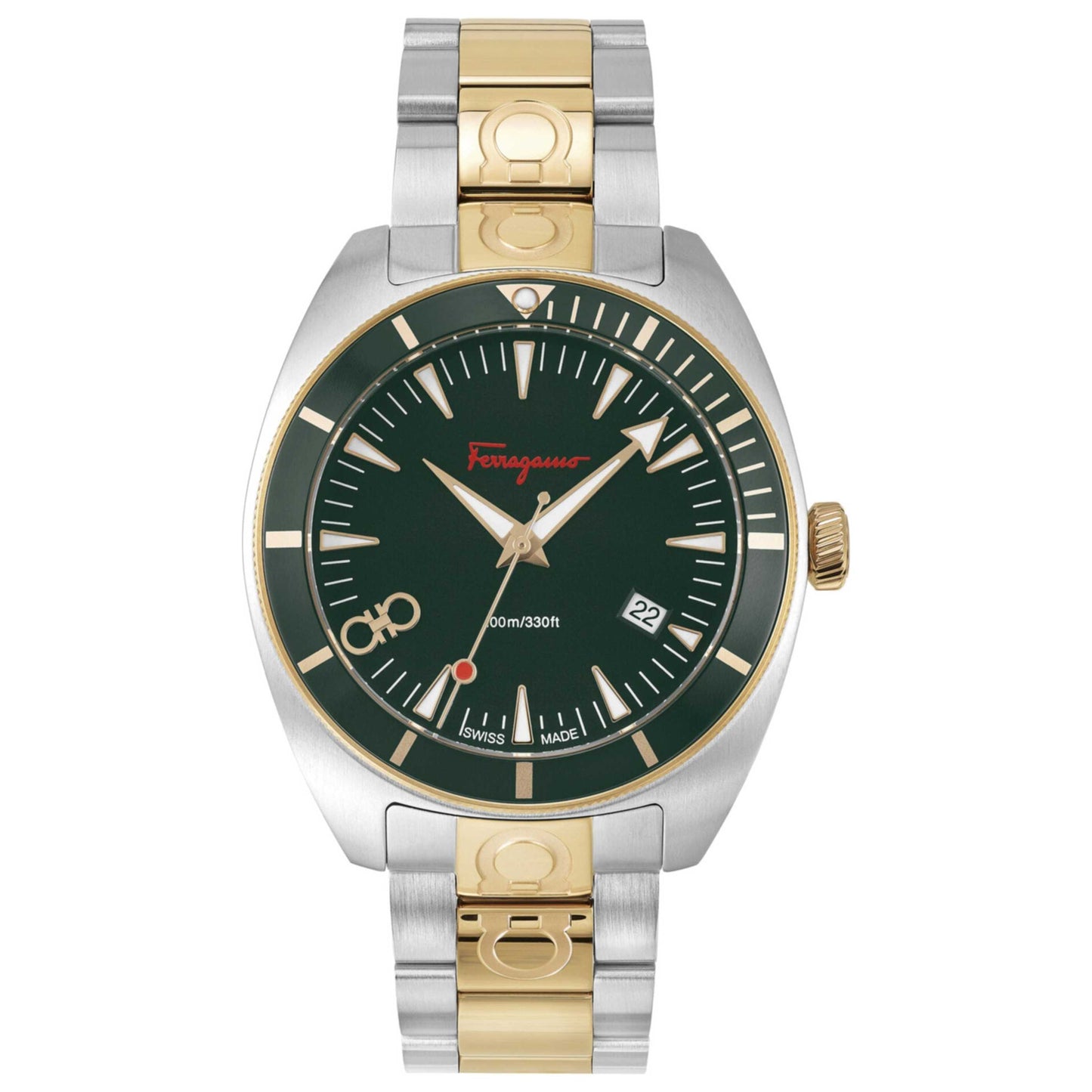 Front view of Ferragamo Experience Men's Quartz Watch SFMG00621