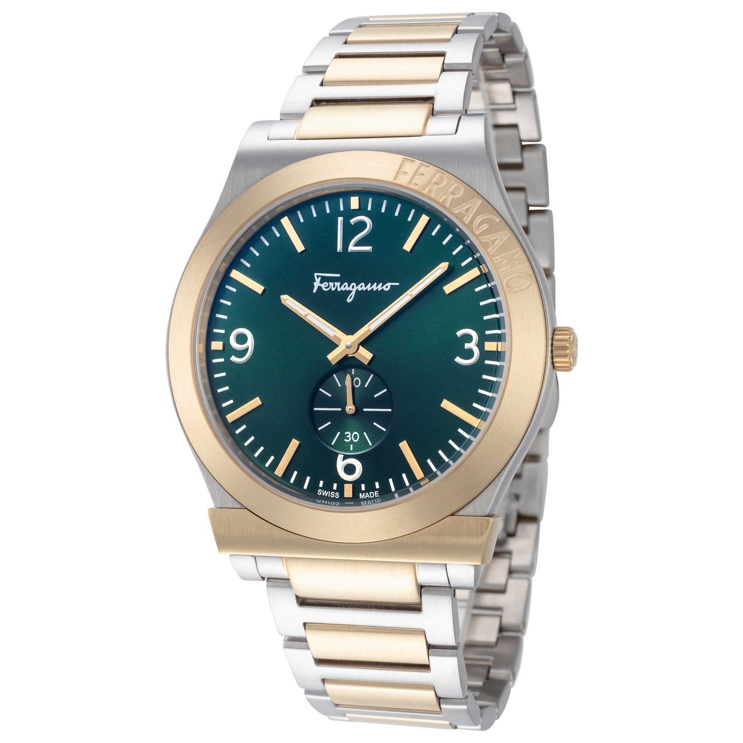 Front view of Ferragamo Gancini Men's Quartz Watch SFML00222