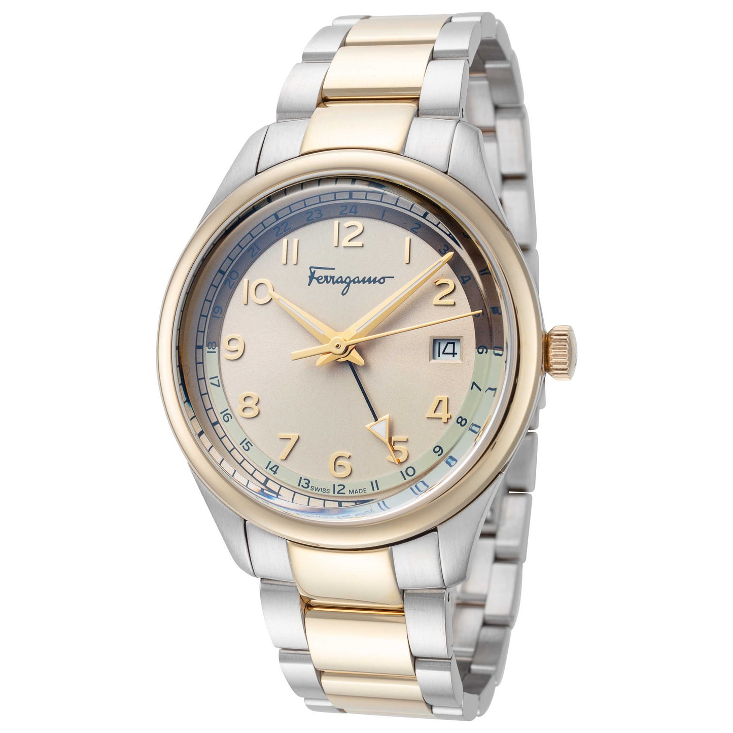 Front view of Ferragamo Timeless Men's Quartz Watch SFMU00422