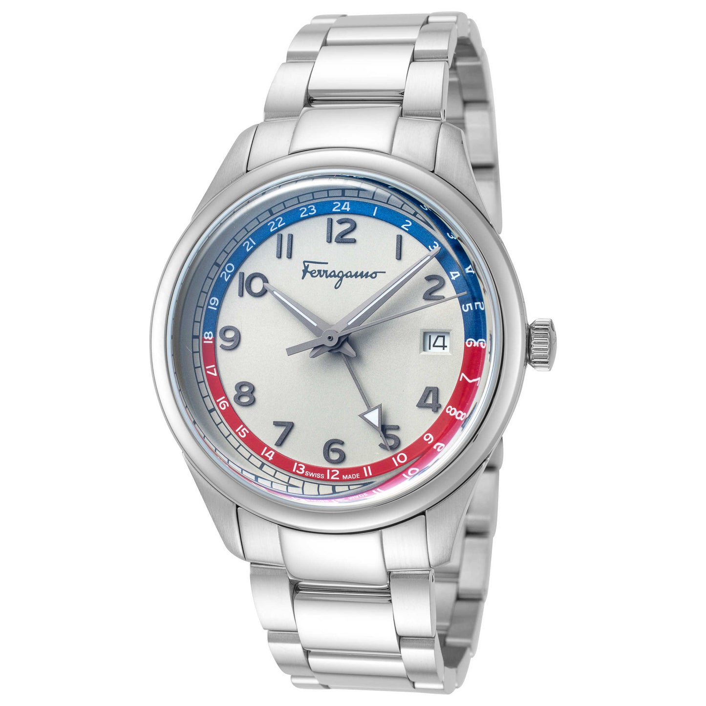 Front view of Ferragamo Timeless Men's Quartz Watch SFMU00622