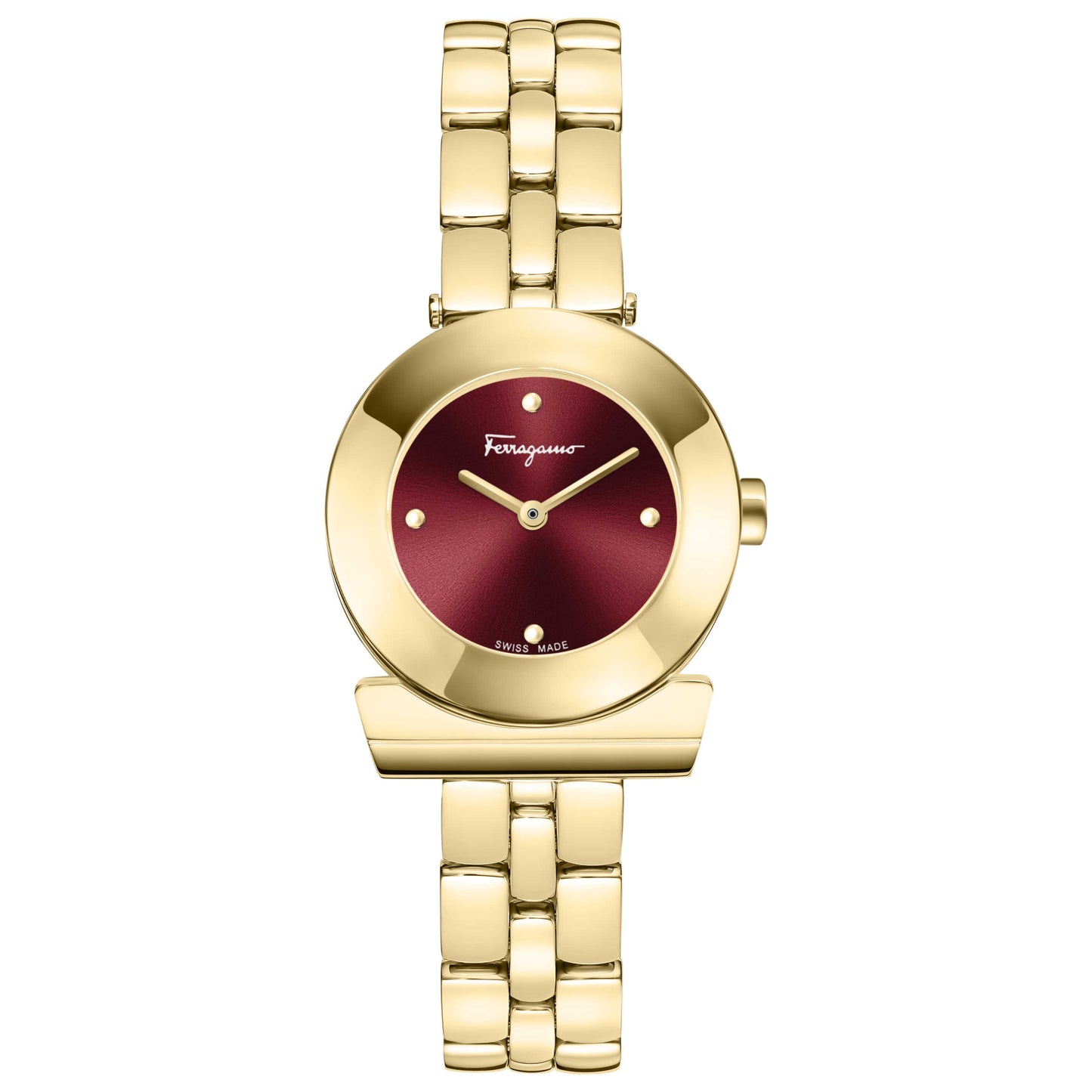 Front view of Ferragamo Gancino Women's Quartz Watch SFPD02424