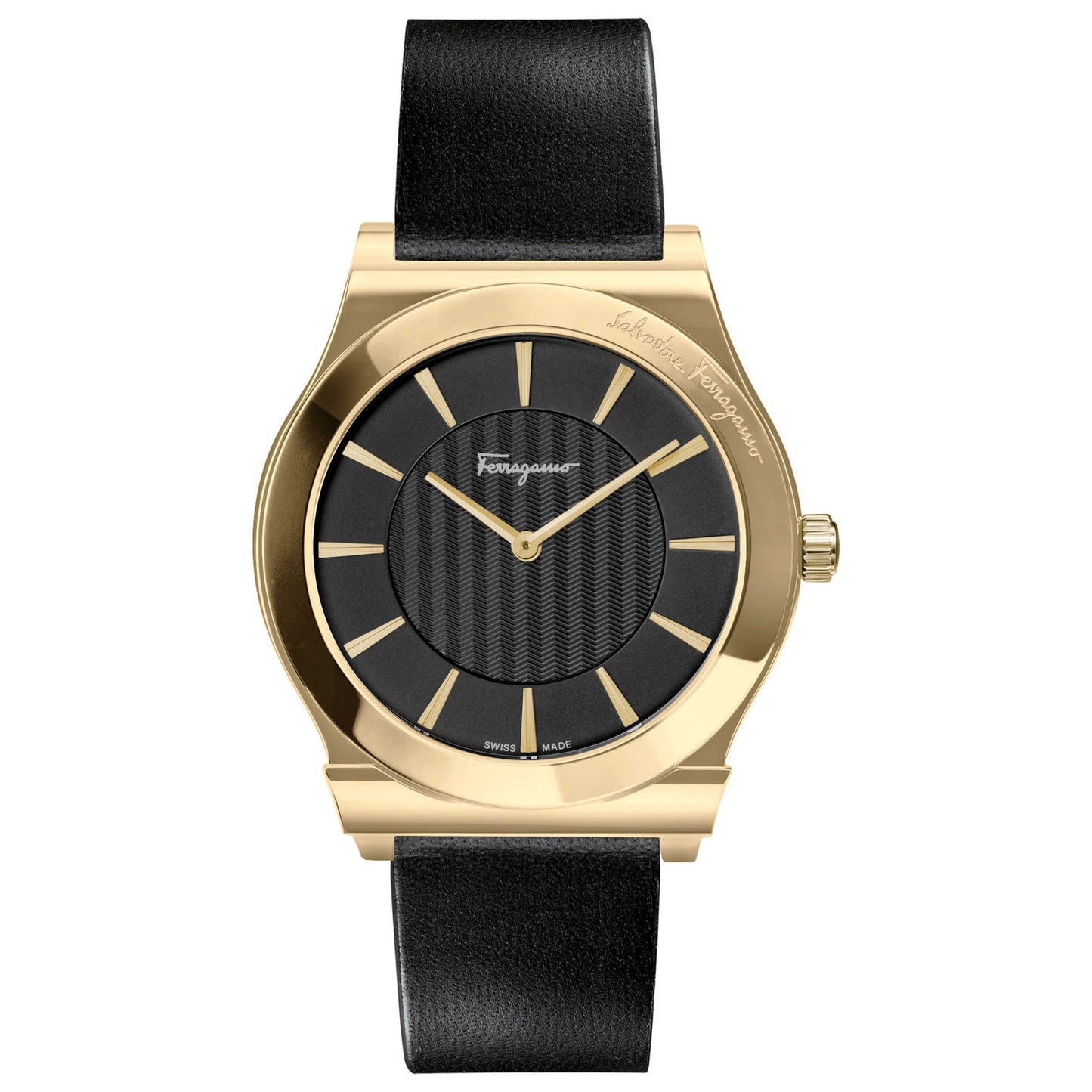 Front view of Ferragamo 1898 Slim Men's Quartz Watch SFPE00219