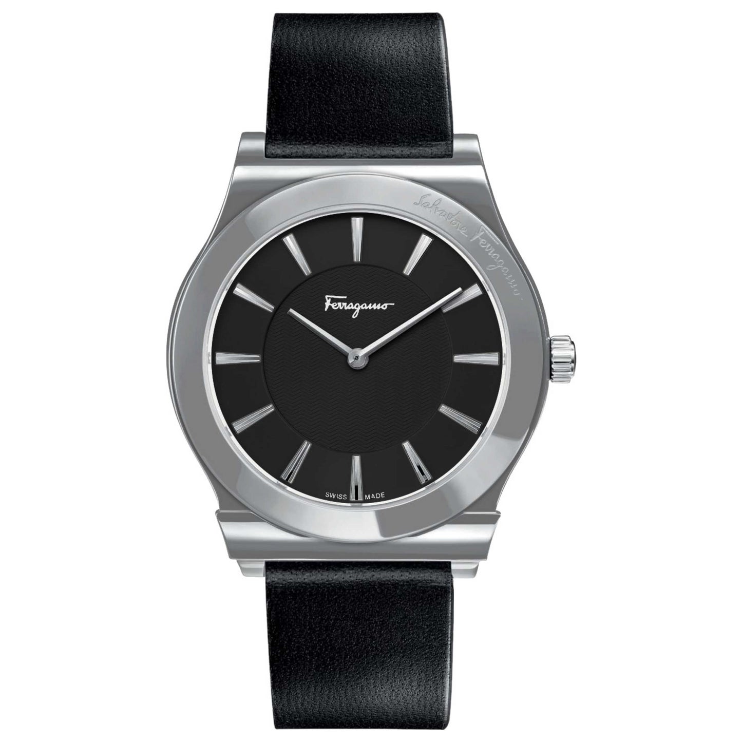 Front view of Ferragamo 1898 Slim Men's Quartz Watch SFPE00519