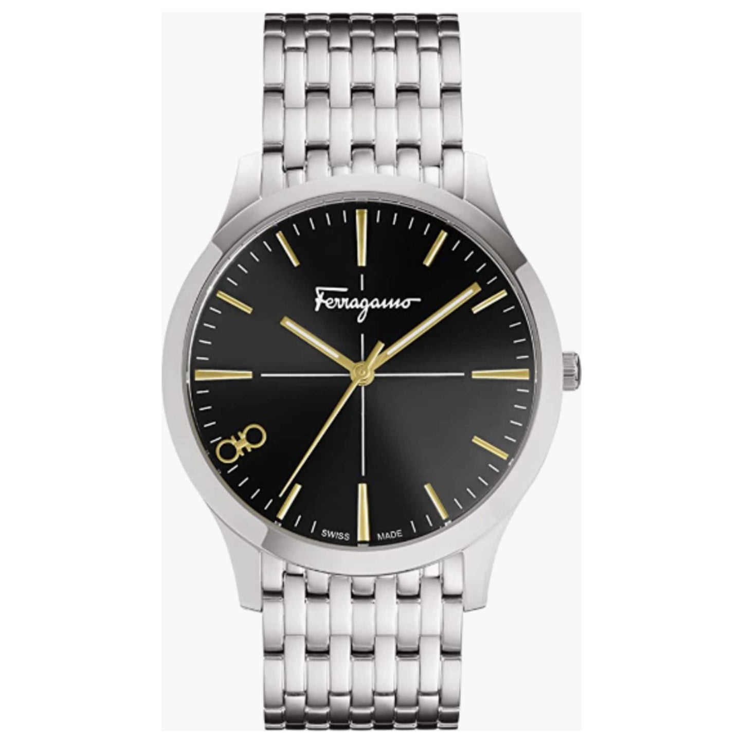 Front view of Ferragamo Slim Men's Quartz Watch SFUD00421