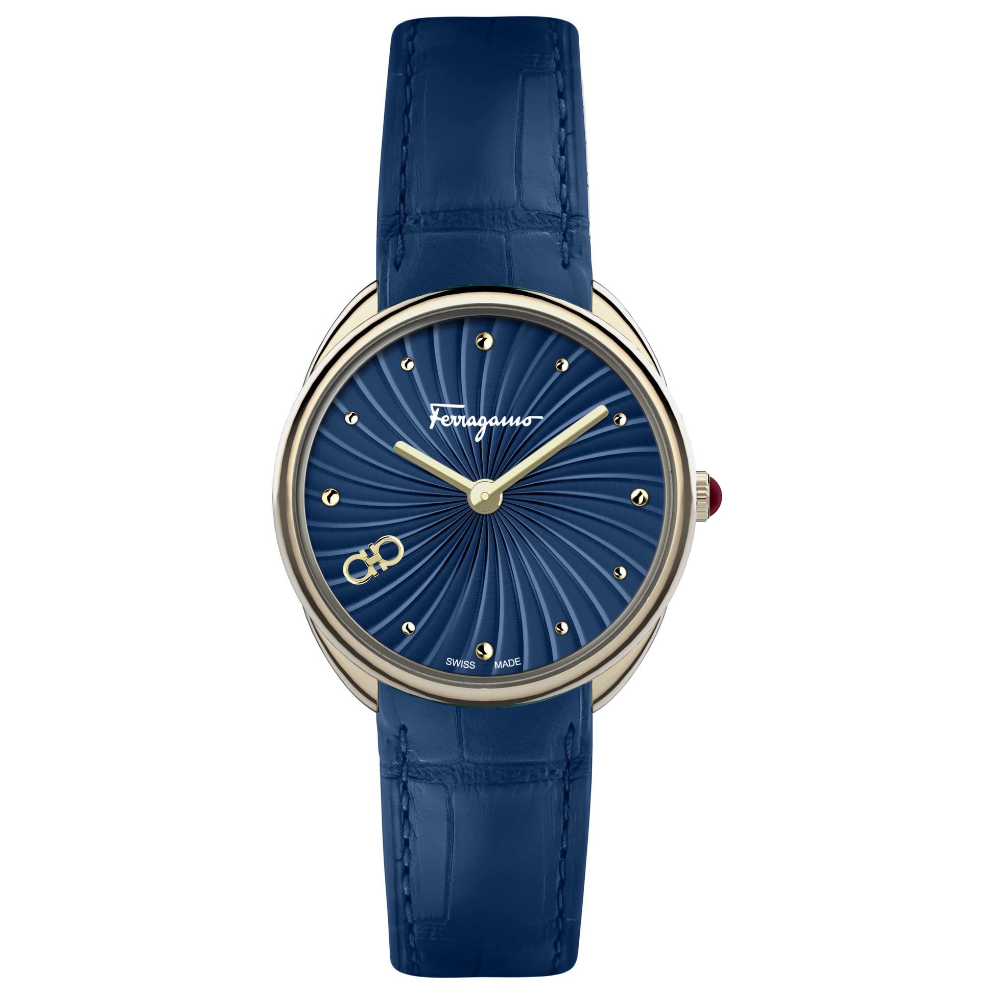 Front view of Ferragamo Cuir Women's Quartz Watch SFYN01422