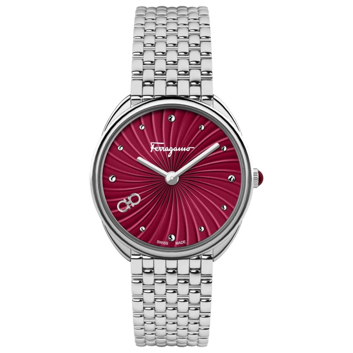 Front view of Ferragamo Cuir Women's Quartz Watch SFYN01622