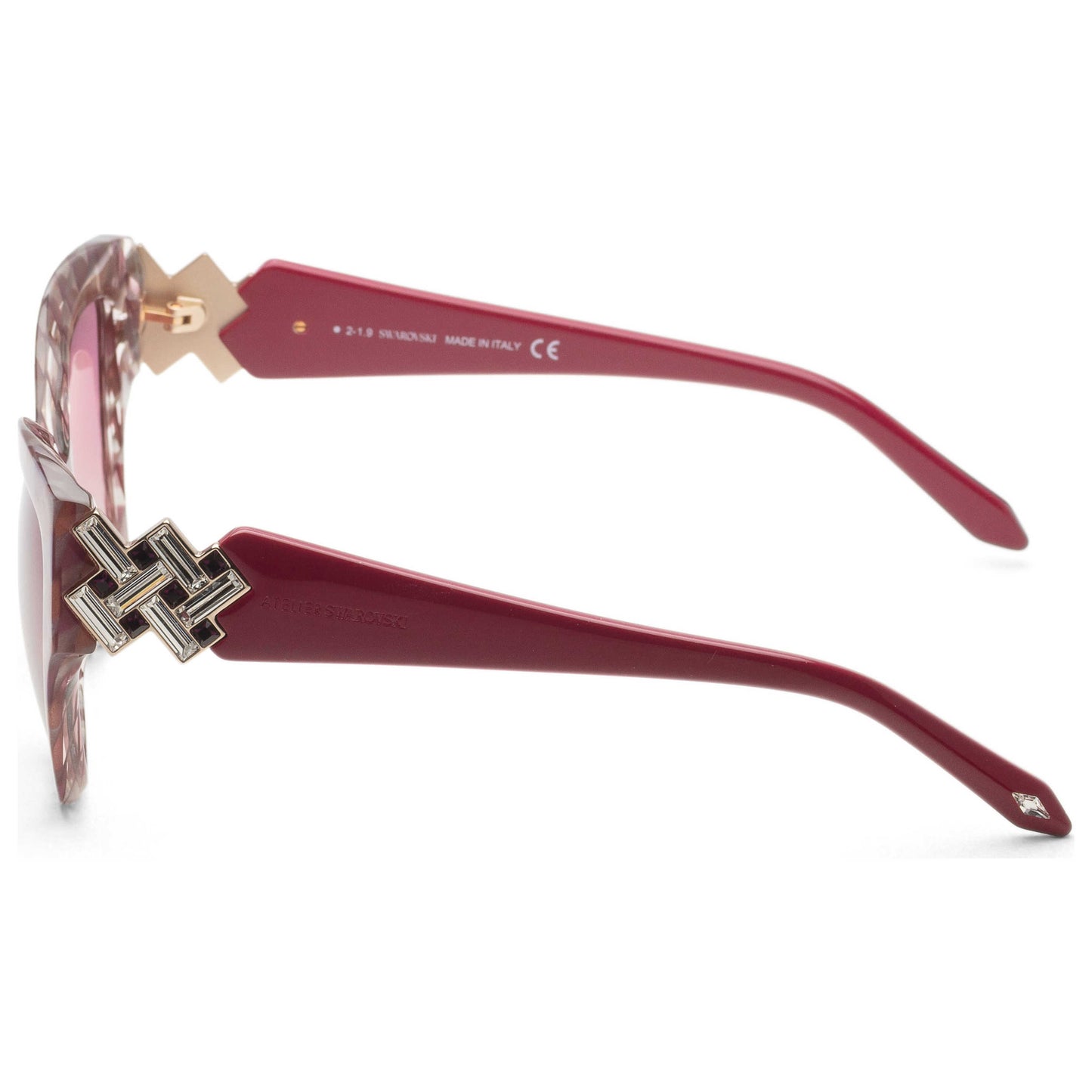 Left view of Swarovski Atelier Women's Sunglasses SK0161-P81Z54