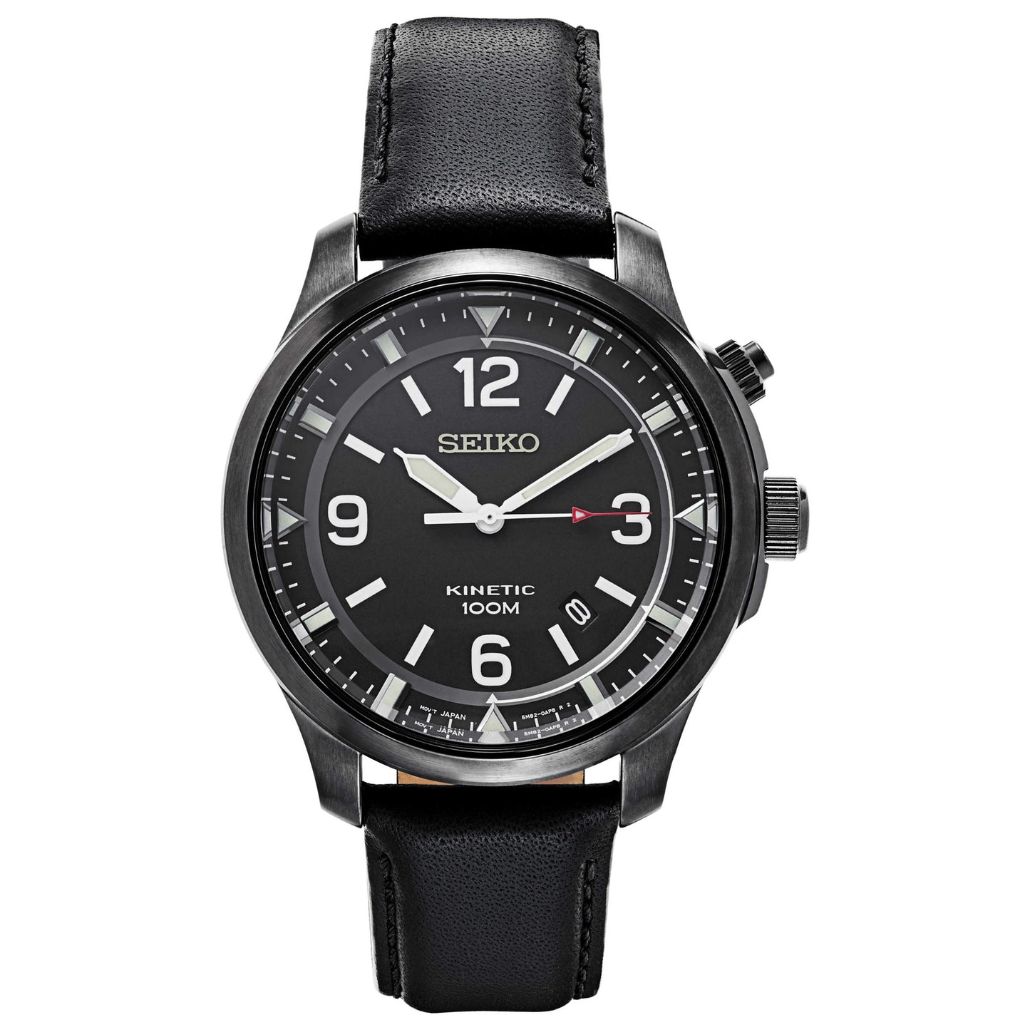 Front view of Seiko Core Men's Kinetic Powered/Autoquartz Watch SKA709