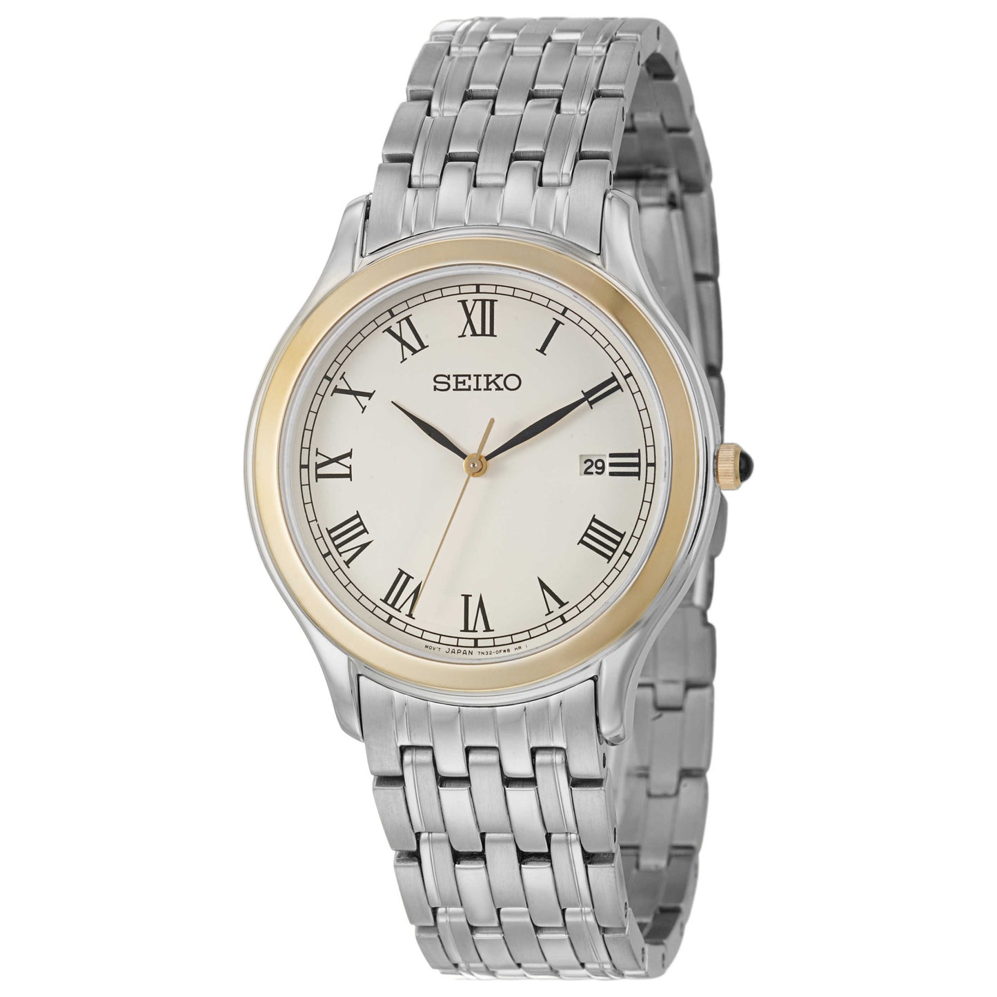 Front view of Seiko Dress Men's Japanese Quartz (Battery-Powered) Watch SKK706P1