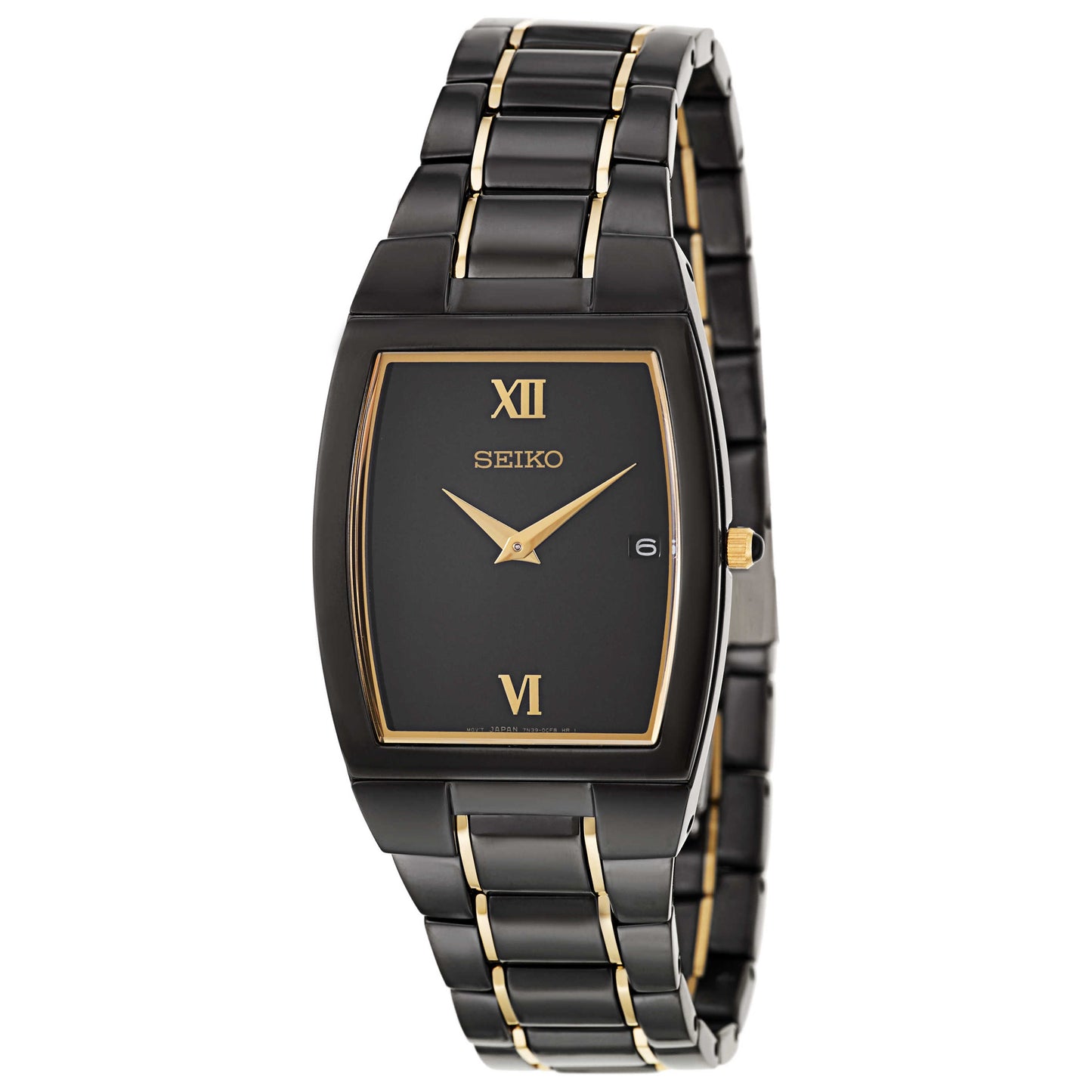 Front view of Seiko Dress Men's Japanese Quartz (Battery-Powered) Watch SKP341