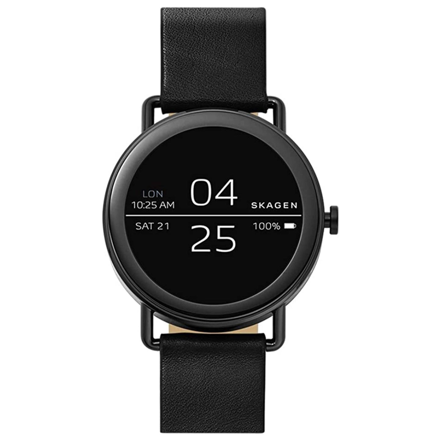 Front view of Skagen Connected Falster Men's Rechargeable Battery Watch SKT5001