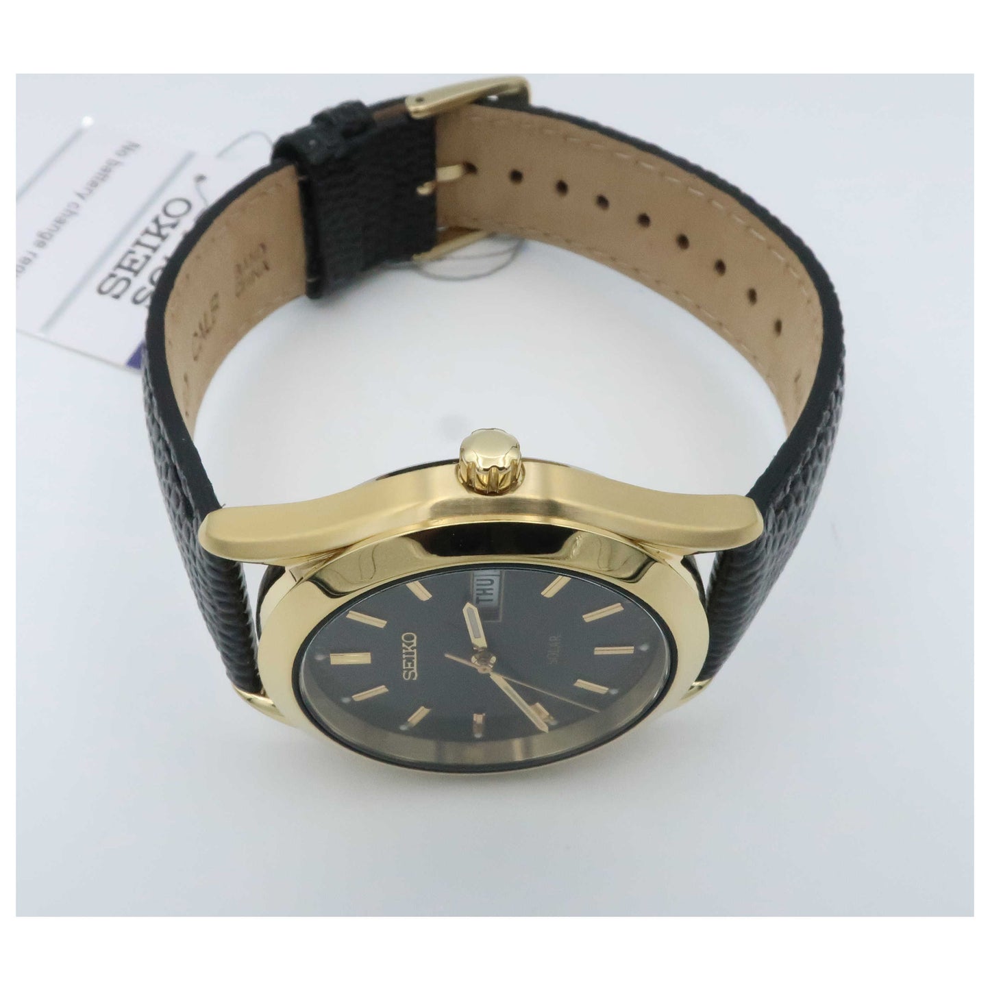 Seiko Core Men's Solar Powered Quartz Watch SNE054-SDV - Image #8