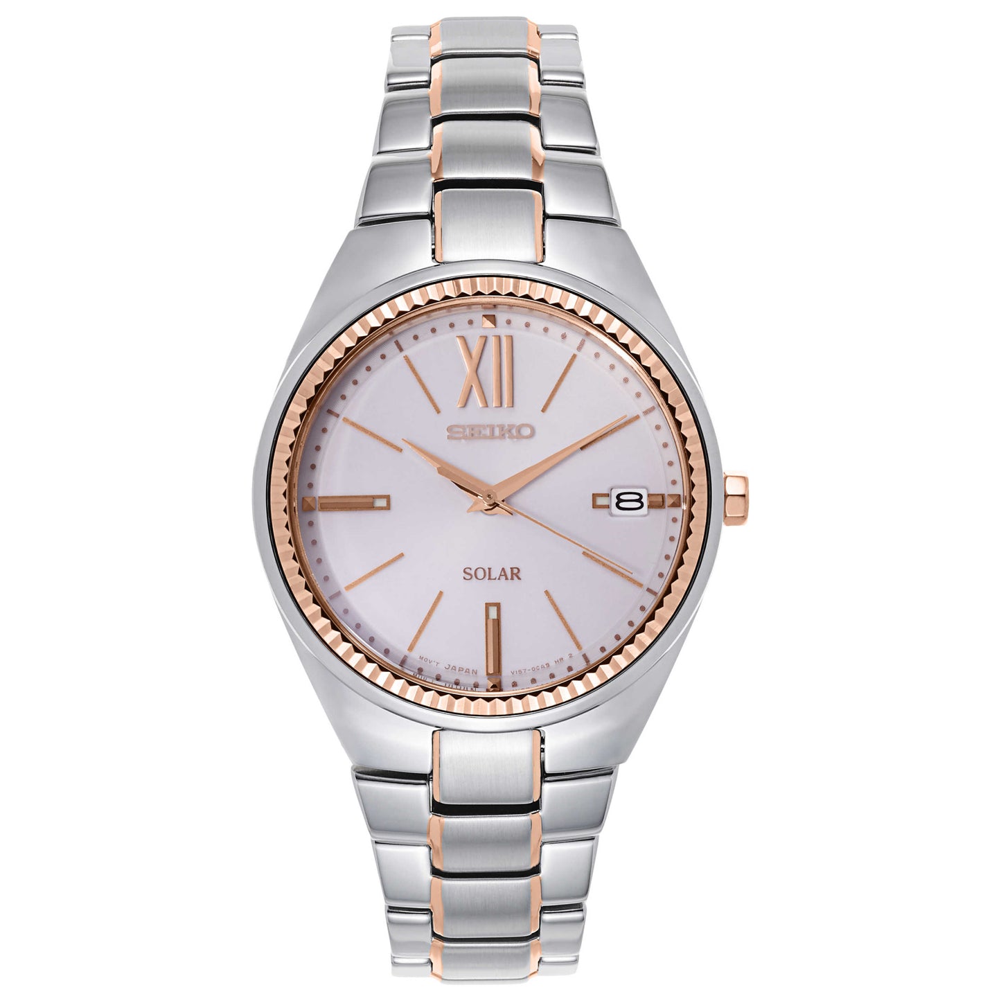 Front view of Seiko Recraft Series Women's Solar Powered Quartz Watch SNE878