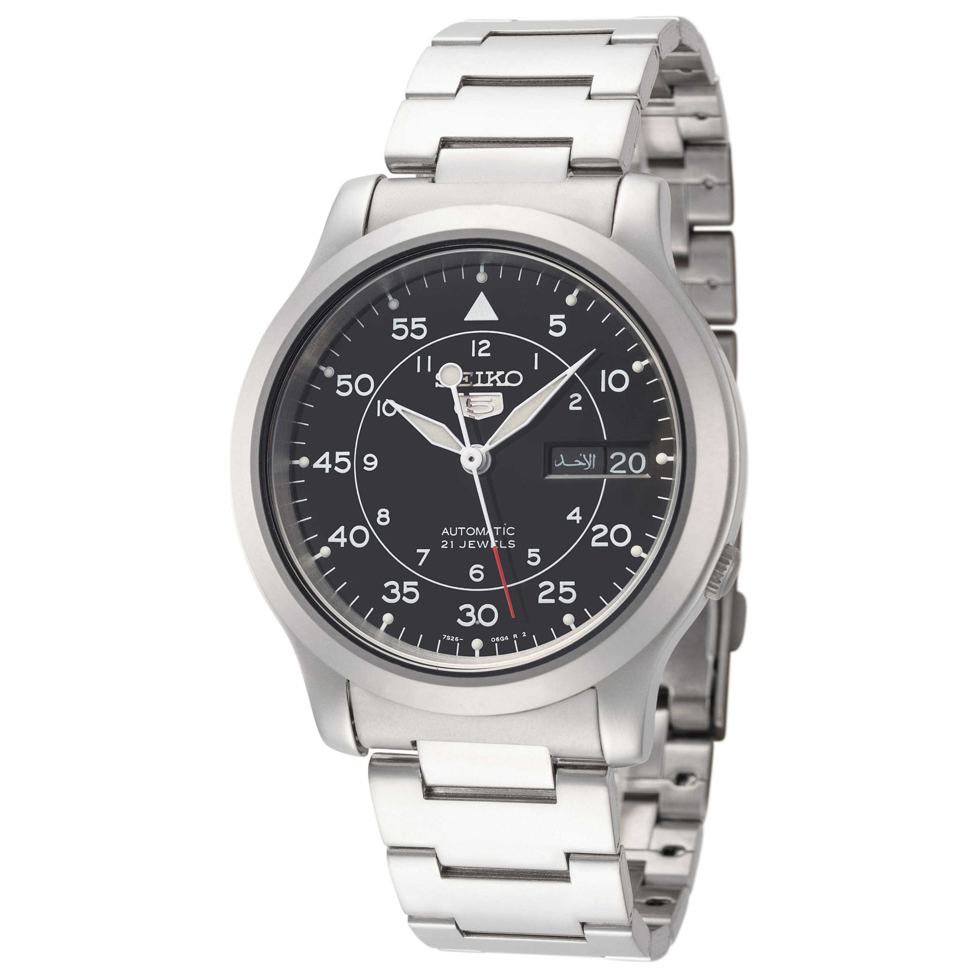 Front view of Seiko Series 5 Men's Automatic Watch SNK809