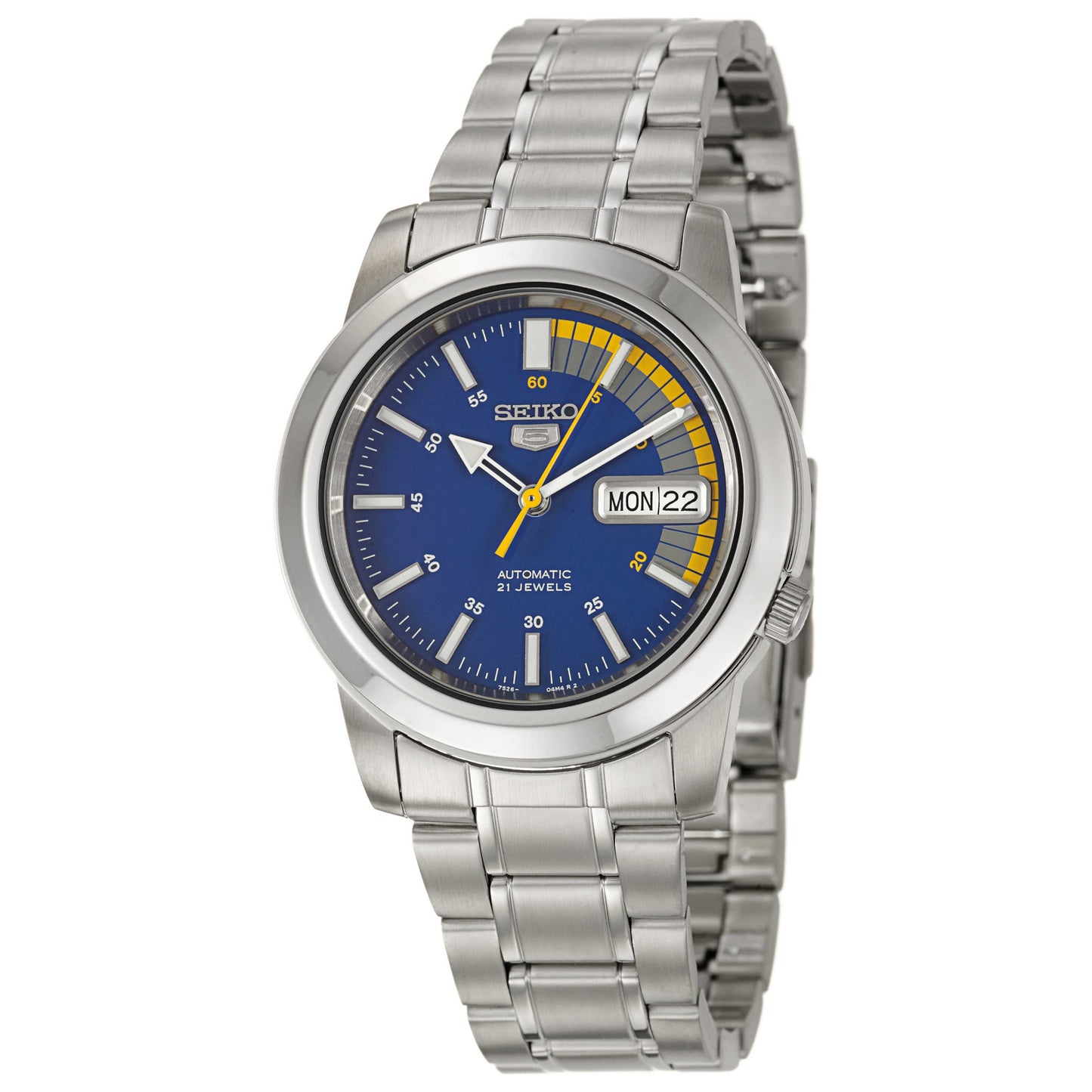 Front view of Seiko Series 5 Men's Automatic Watch SNKK27