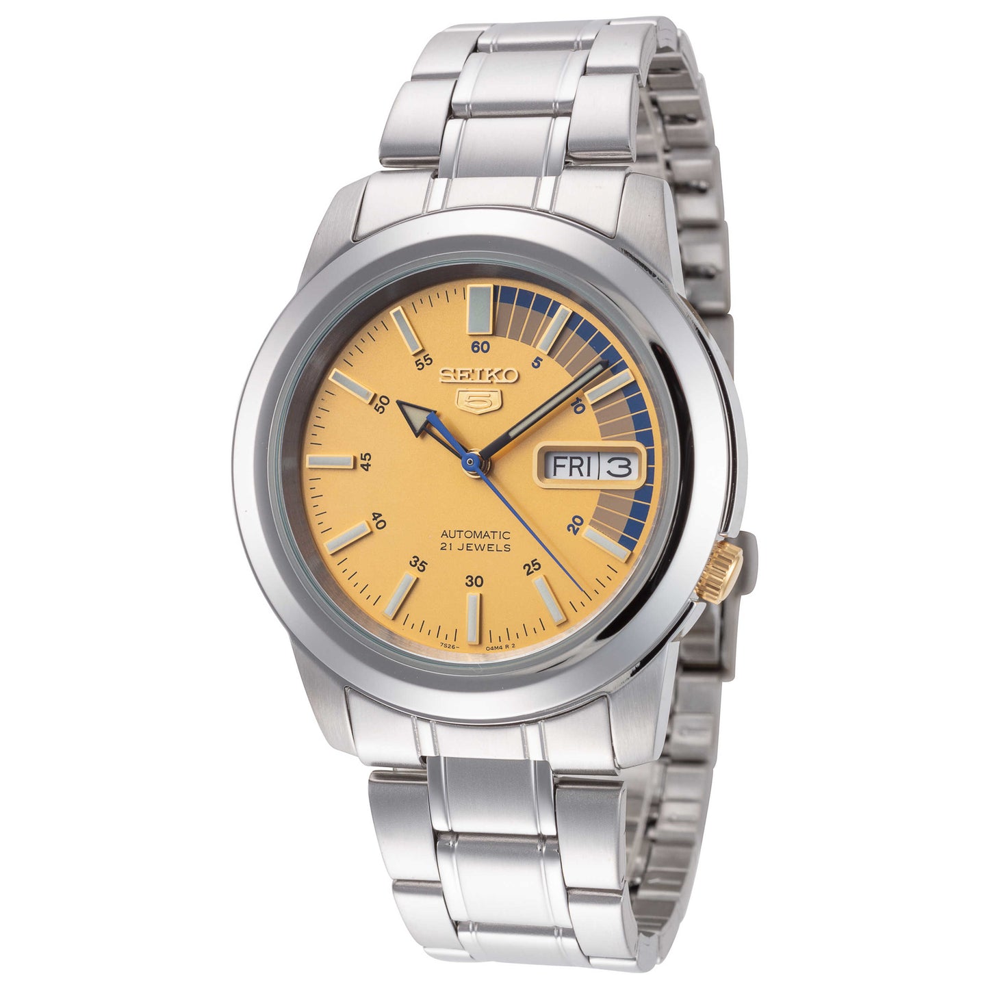 Front view of Seiko Series 5 Men's Automatic Watch SNKK29