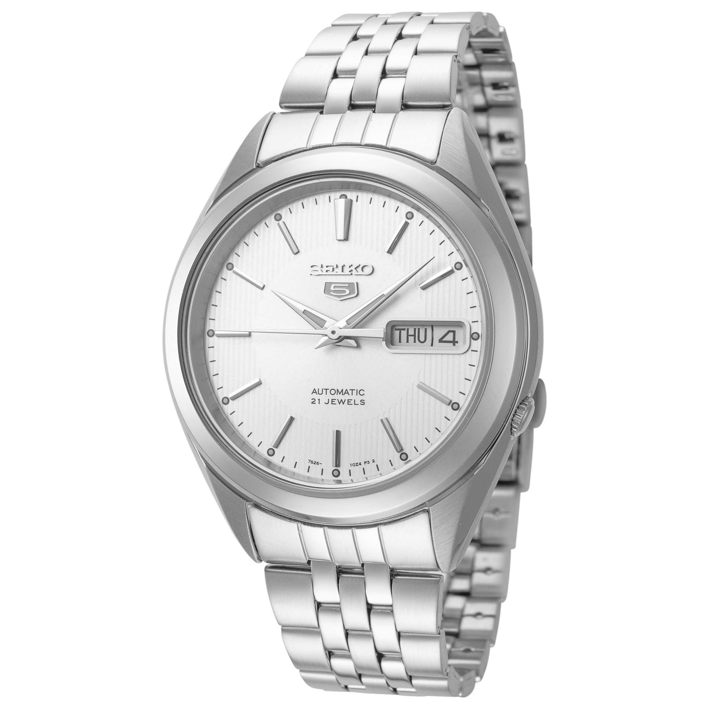 Front view of Seiko Series 5 Men's Automatic Watch SNKL15K1