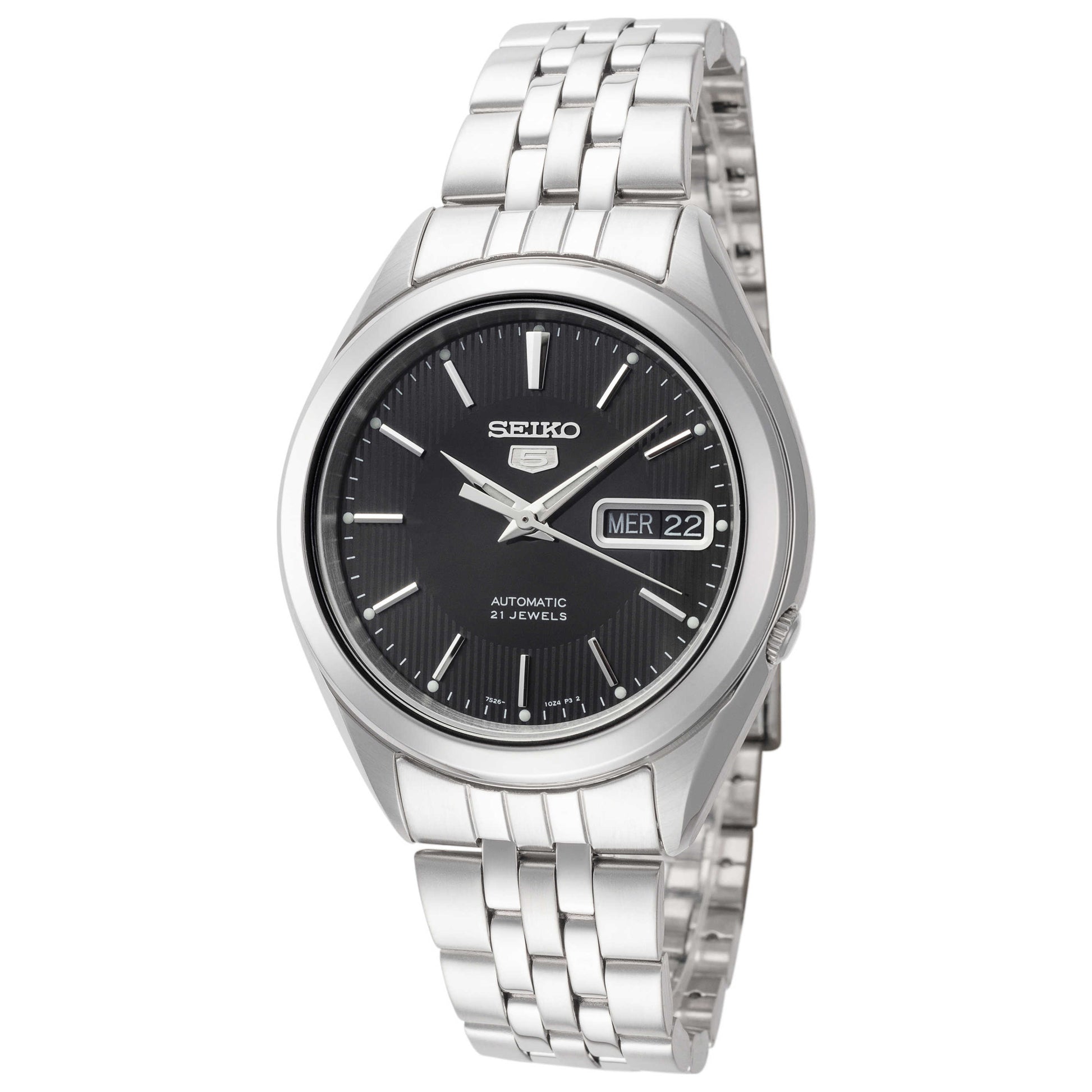 Front view of Seiko Series 5 Men's Automatic Watch SNKL23