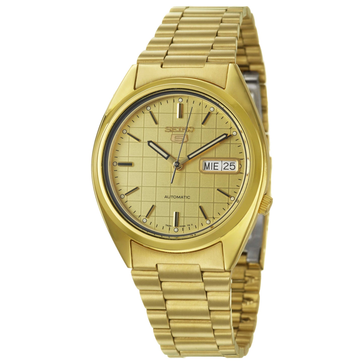 Front view of Seiko 5 Sports Automatic Men's Malaysian Mechanical Automatic (Self-Winding) Watch SNXL72