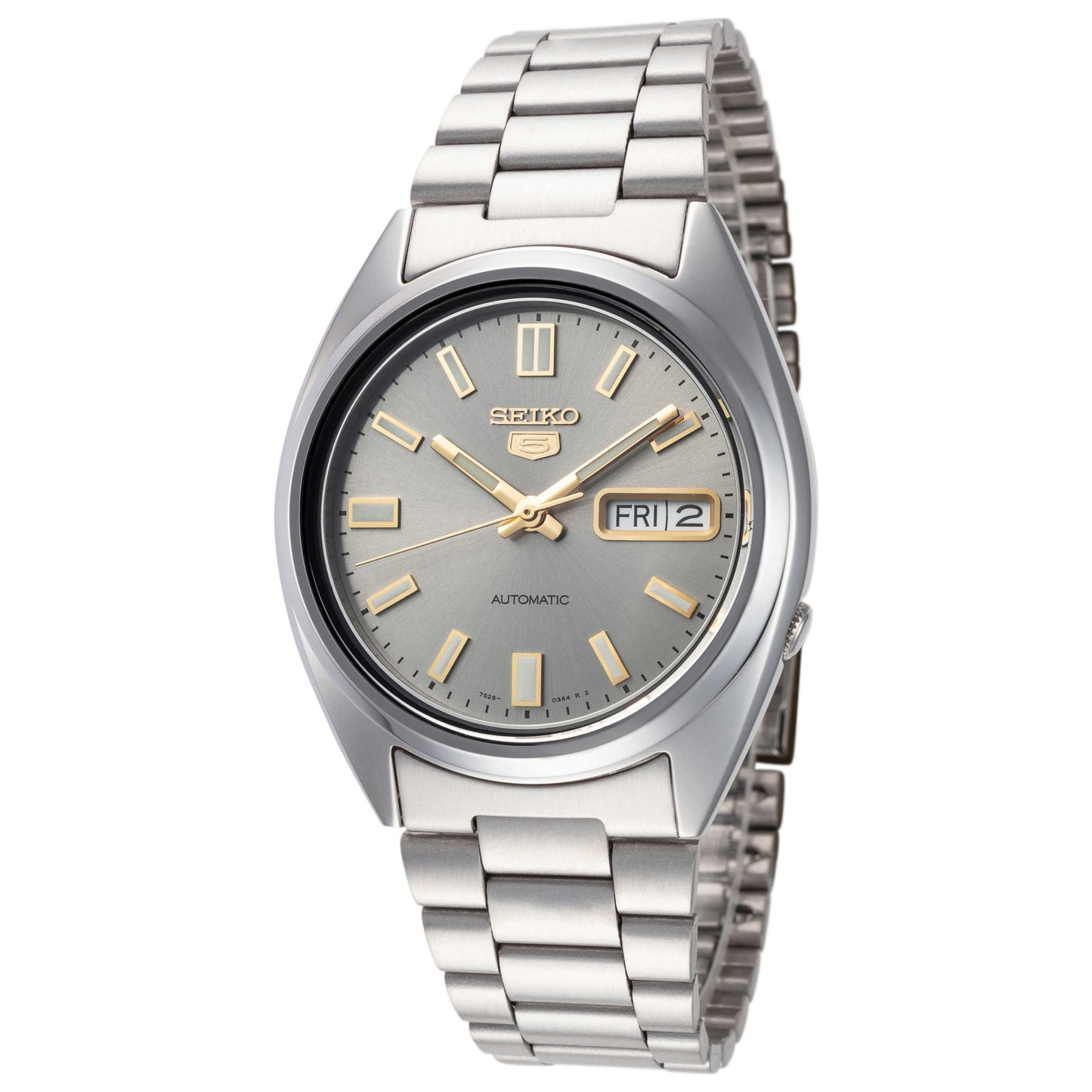 Front view of Seiko Series 5 Men's Automatic Watch SNXS75K1