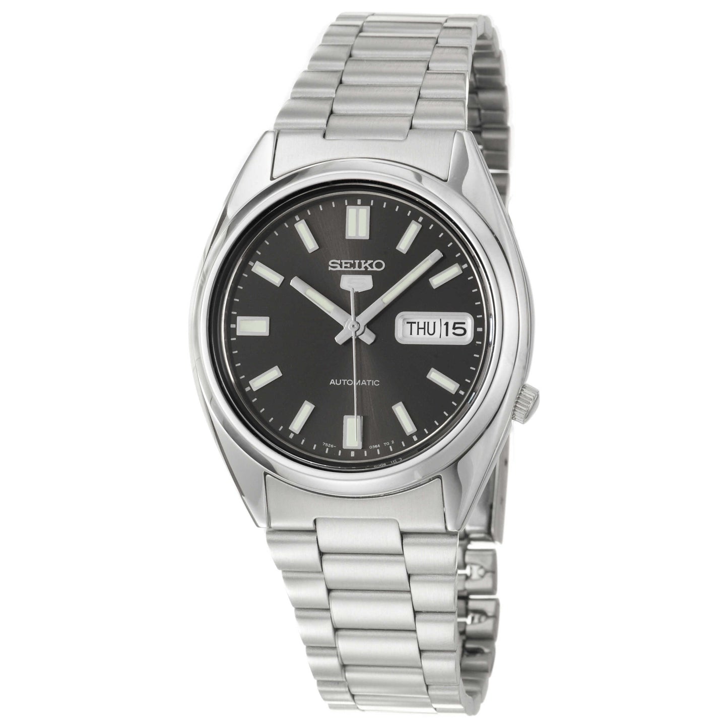 Front view of Seiko Series 5 Men's Automatic Watch SNXS79