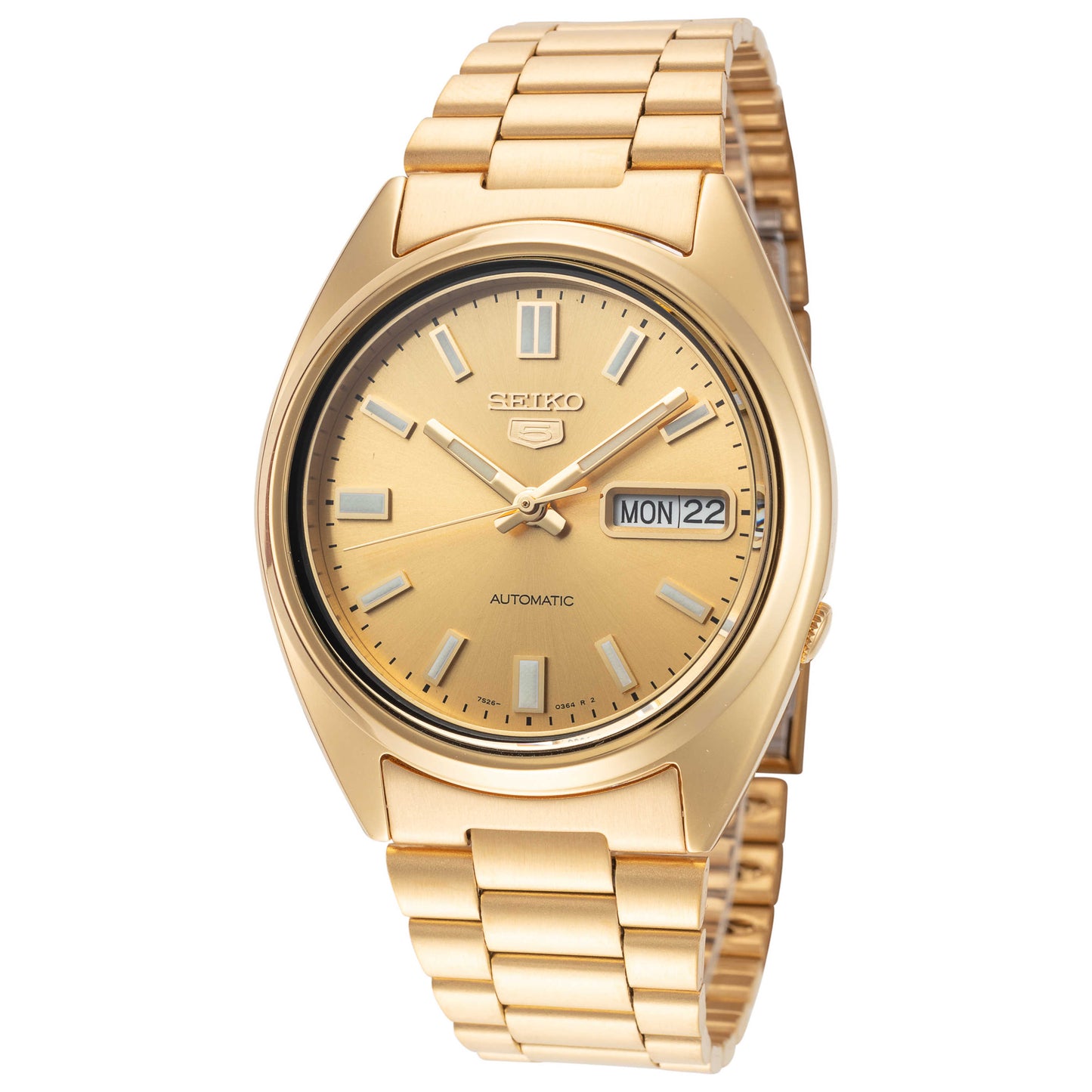 Front view of Seiko Series 5 Men's Automatic Watch SNXS80K1