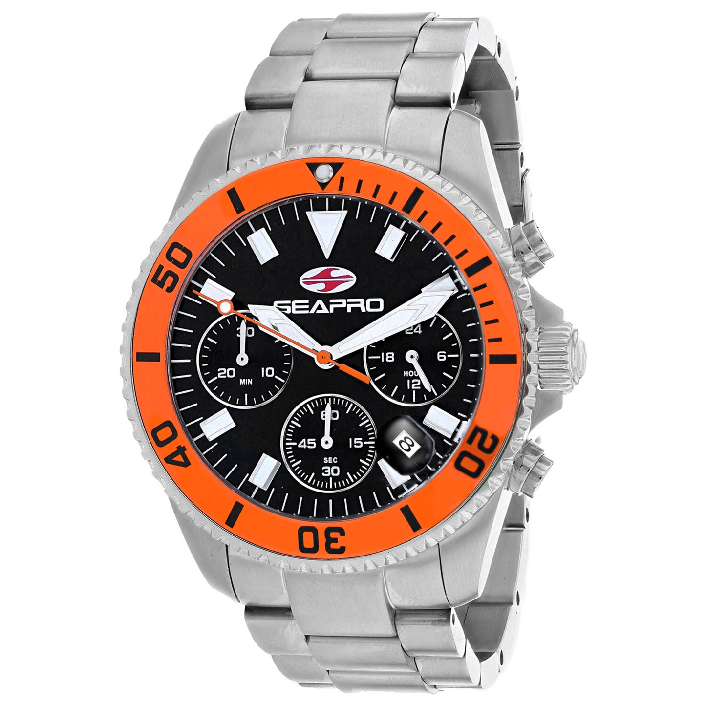 Front view of Seapro Scuba 200 Chrono Men's Quartz Watch SP4353