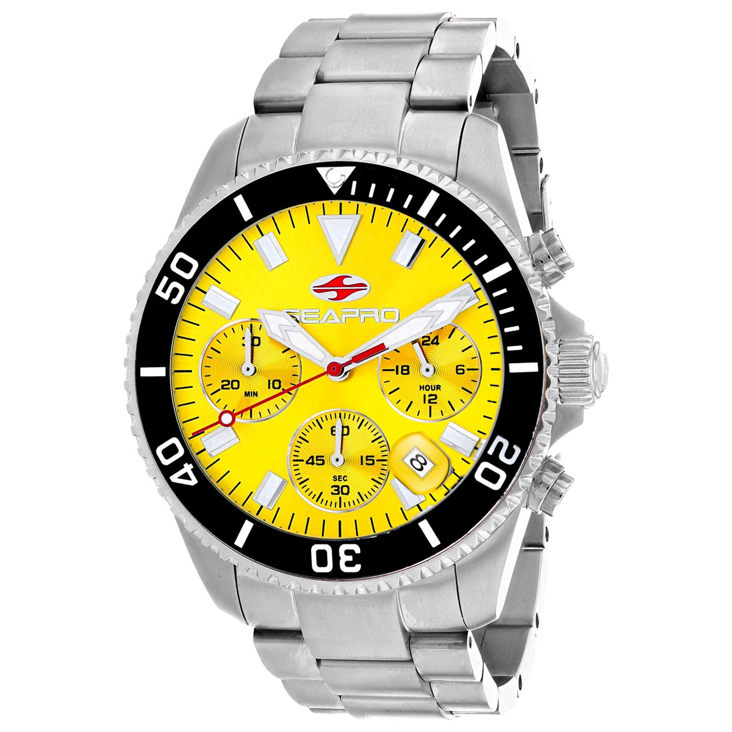 Front view of Seapro Scuba 200 Chrono Men's Quartz Watch SP4354