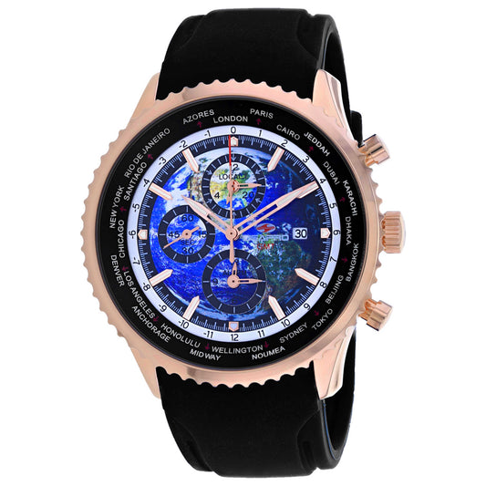 Front view of Seapro Meridian World Timer GMT Men's Quartz Watch SP7523